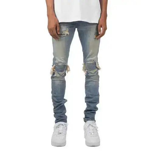 Other Men's Ripped Knee Distressed Biker Jeans Size US 32 / EU 48 - 1 Thumbnail