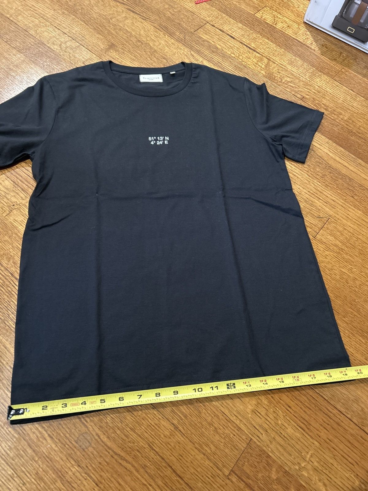 Suspicious Antwerp Suspicious Antwerp Longitude and Latitude Black T-Shirt New Size US L / EU 52-54 / 3 - 6 Thumbnail