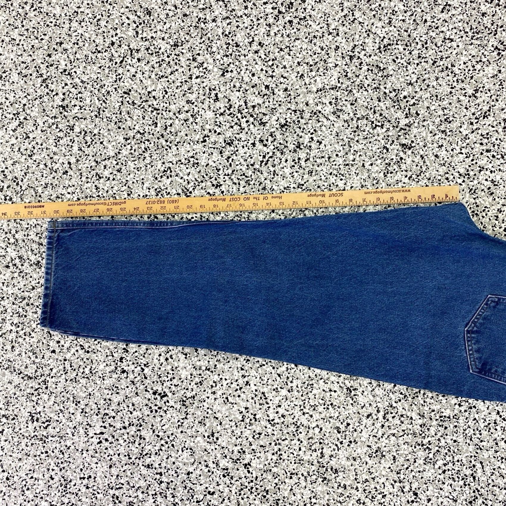 Carhartt VINTAGE Carhartt Jeans B17DST 2002 Blue Relaxed Fit 36x30.5 Mens Workwear Denim Straight Pockets Size US 36 / EU 52 - 5 Thumbnail