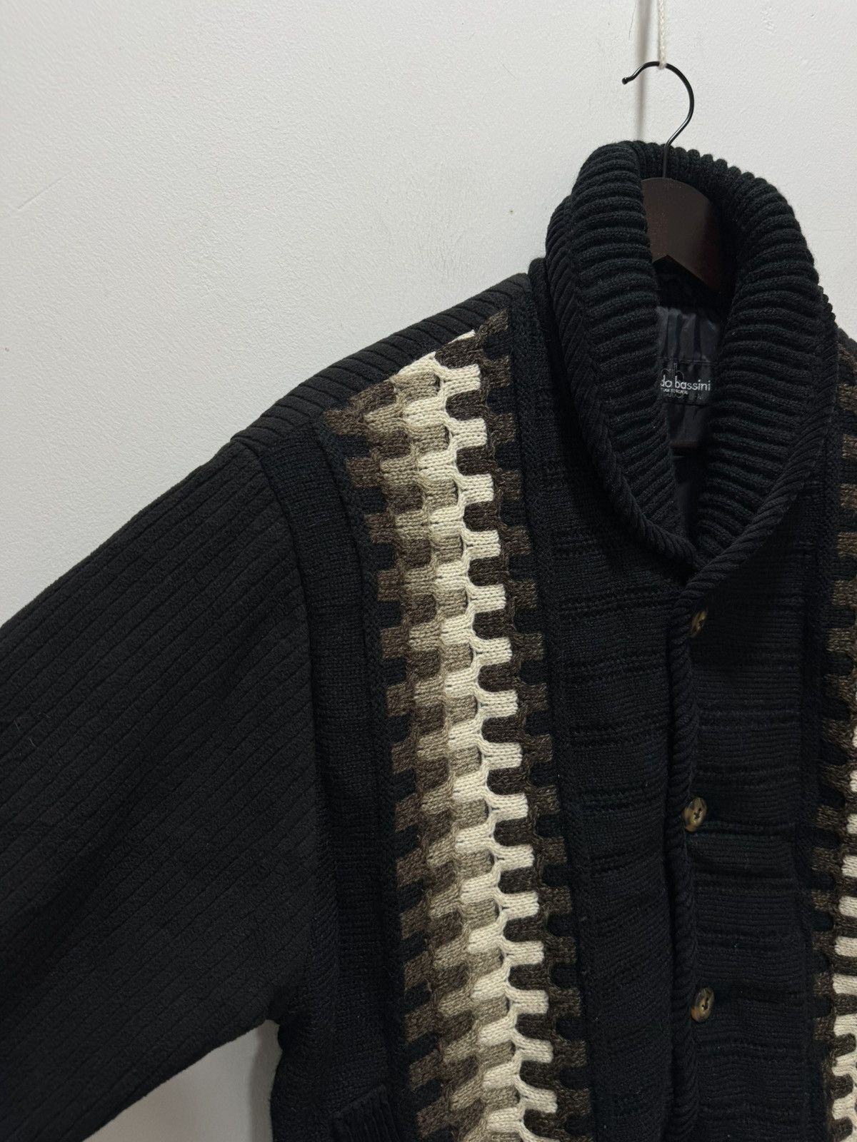 Vintage DESIGNER ITALIAN ARNALDO BASSINI KNIT BUTTON UP JACKET Size US M / EU 48-50 / 2 - 5 Thumbnail