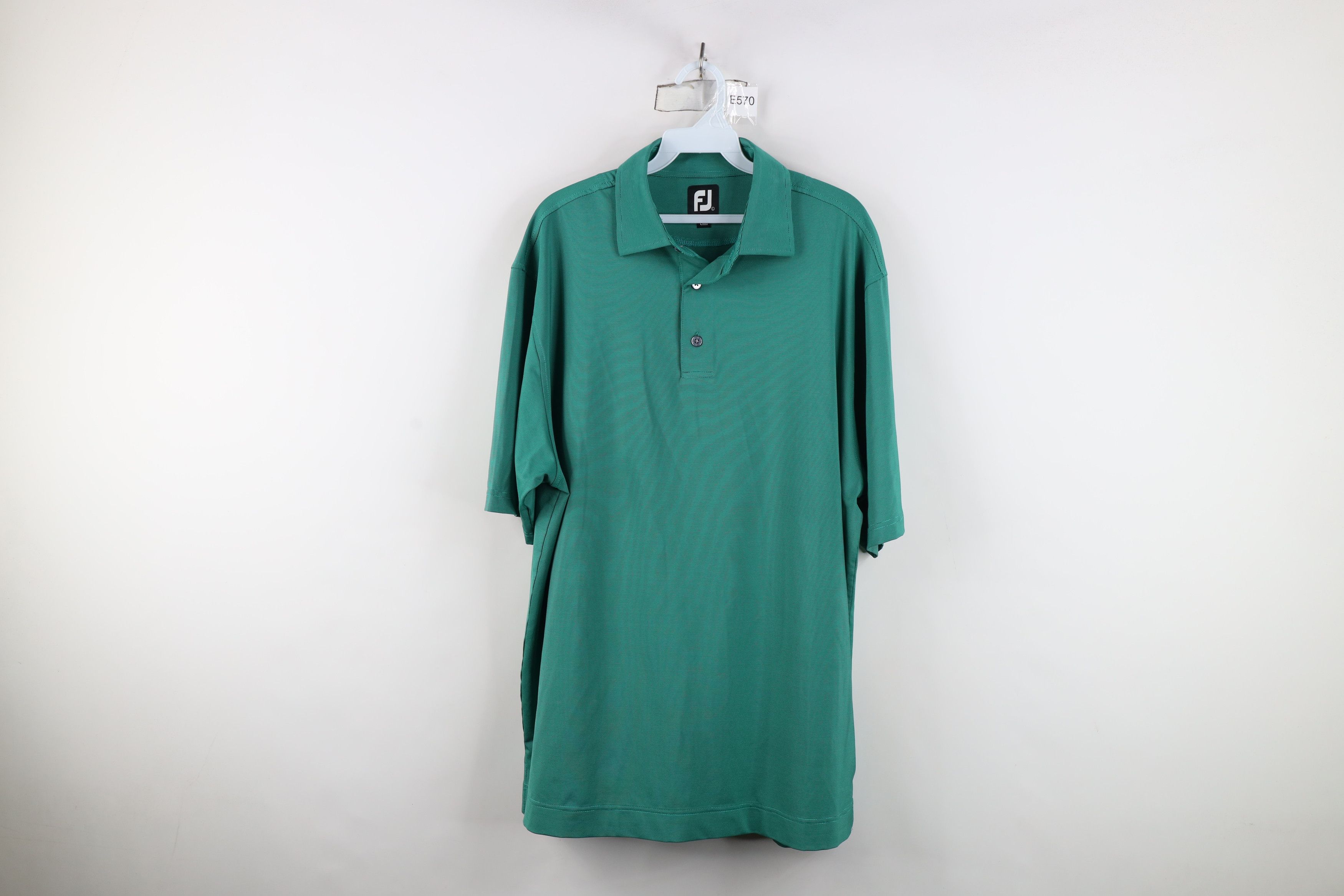 Footjoy FootJoy Stretch Short Sleeve Collared Golf Polo Shirt Green Size US L / EU 52-54 / 3 - 1 Thumbnail