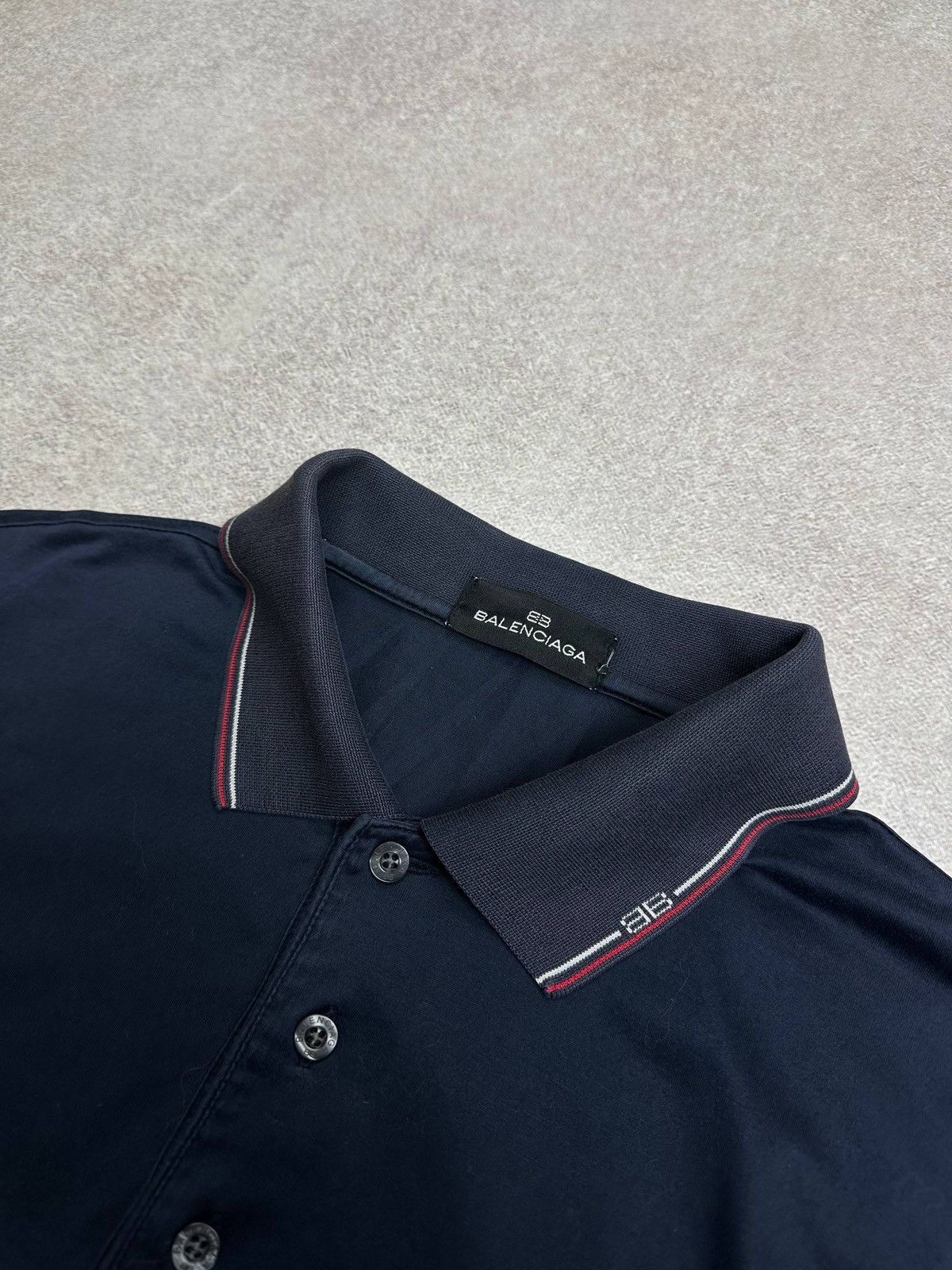 Balenciaga Vintage 90s Balenciaga BB Polo Shirt Rare Mens L Size US L / EU 52-54 / 3 - 3 Thumbnail