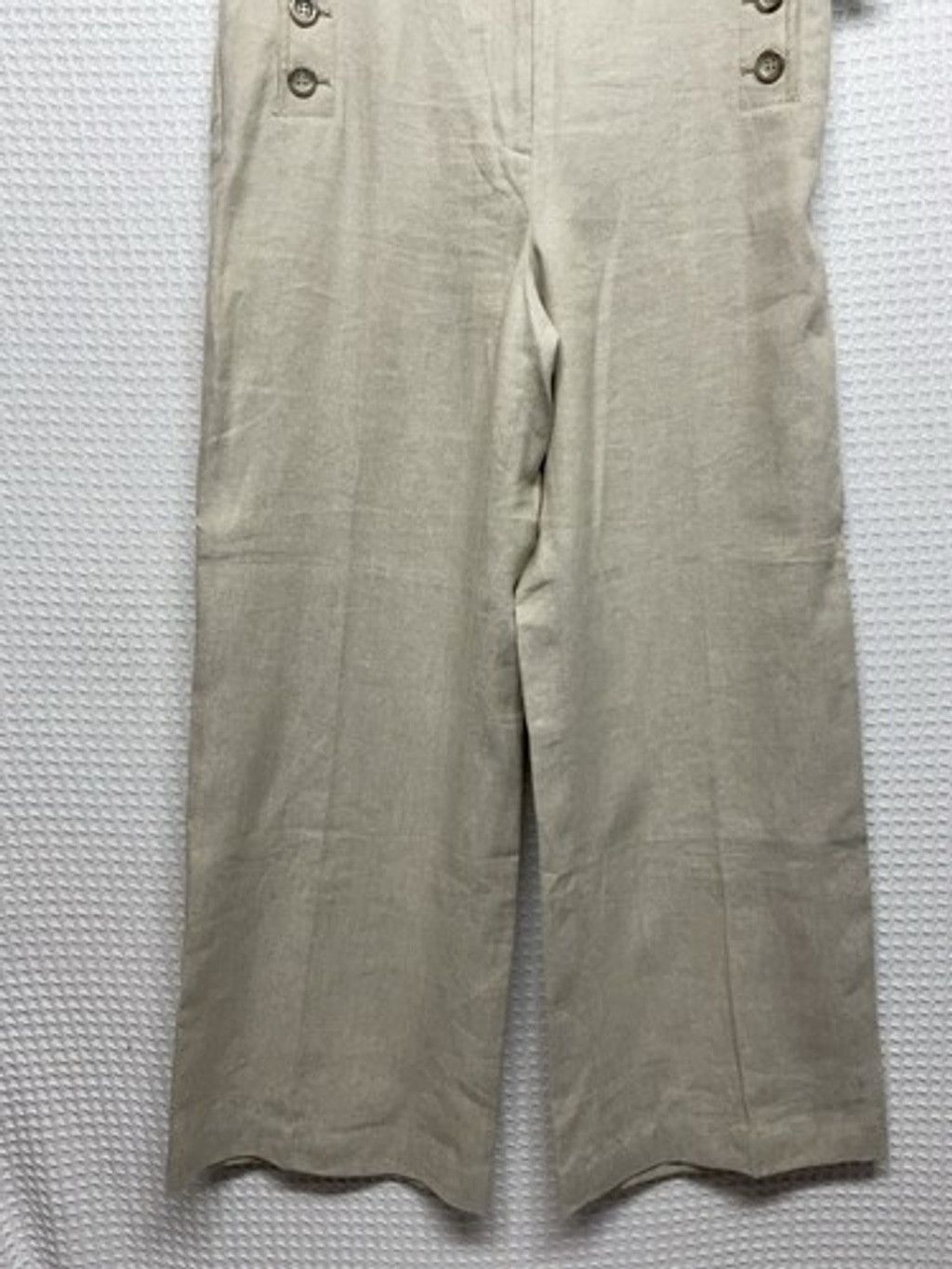 Ann Taylor NWT Ann Taylor Tan Sailor Beachy The Wide Leg Pants Women 16 Size 38" / US 16 / IT 52 - 8 Thumbnail