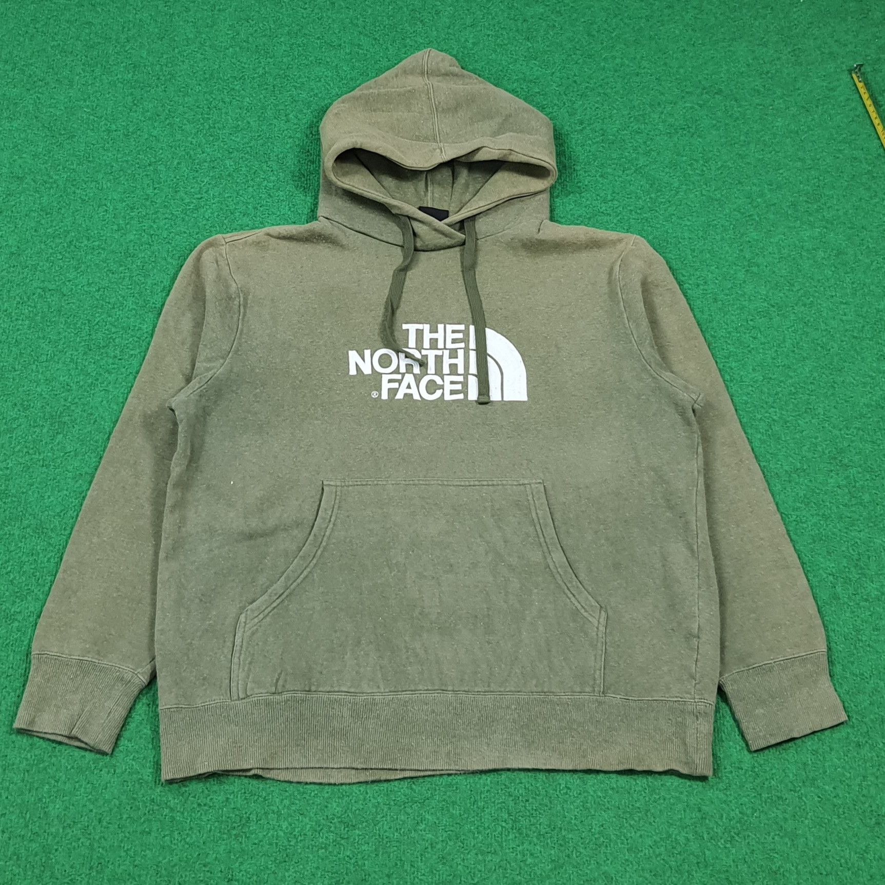 The North Face Vintage The North Face Hoodie Speckled Olice Green C288N23 Size US L / EU 52-54 / 3 - 1 Thumbnail