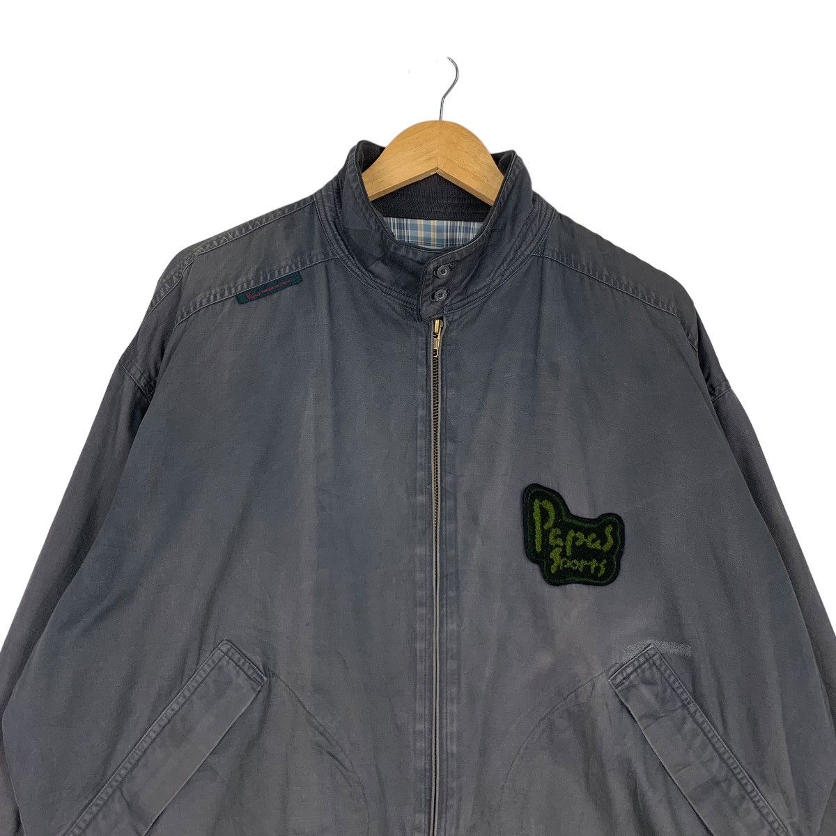 Japanese Brand PAPAS SPORTS Casual Bomber Jacket #1105-C50 Size US L / EU 52-54 / 3 - 2 Thumbnail