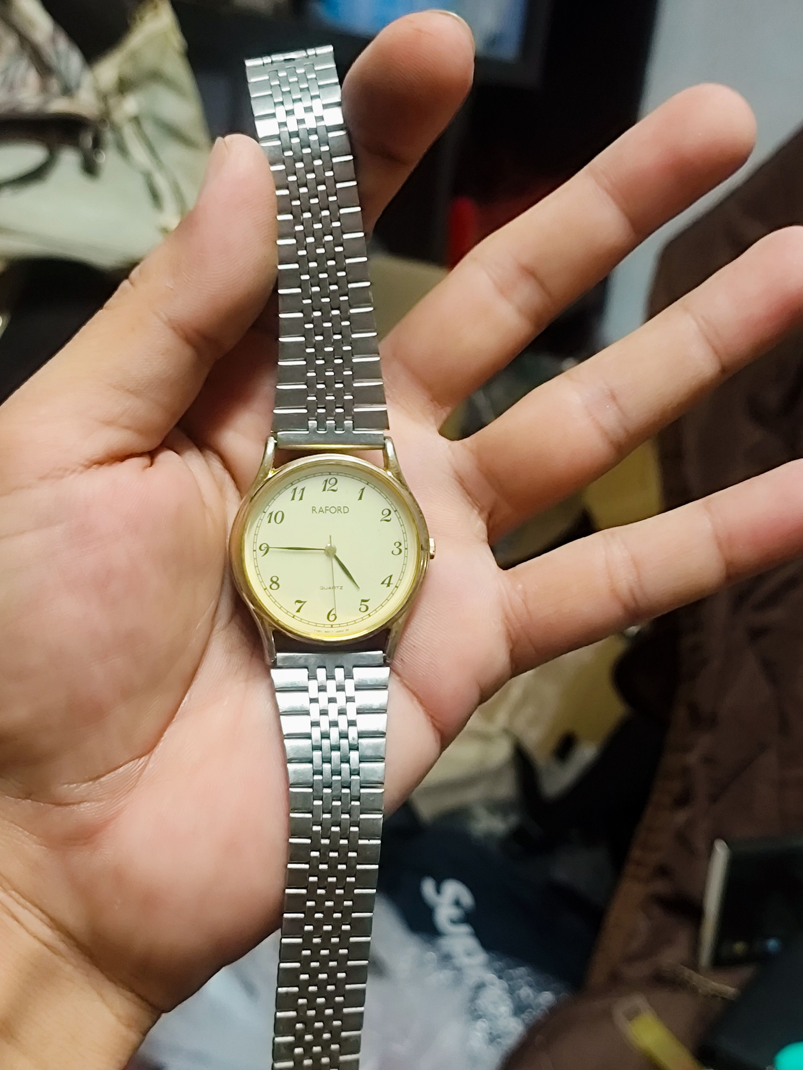Vintage Vintage 💥 RAFORD QUARTZ JAPAN WATCH (ALL STAINLESS STEEL) Size ONE SIZE - 12 Thumbnail