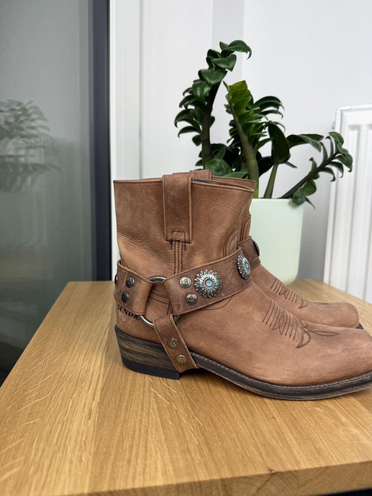 Sendra × Vintage Vintage Sendra Women’s Cowboy Leather Boots Size US 6 / IT 36 - 6 Thumbnail