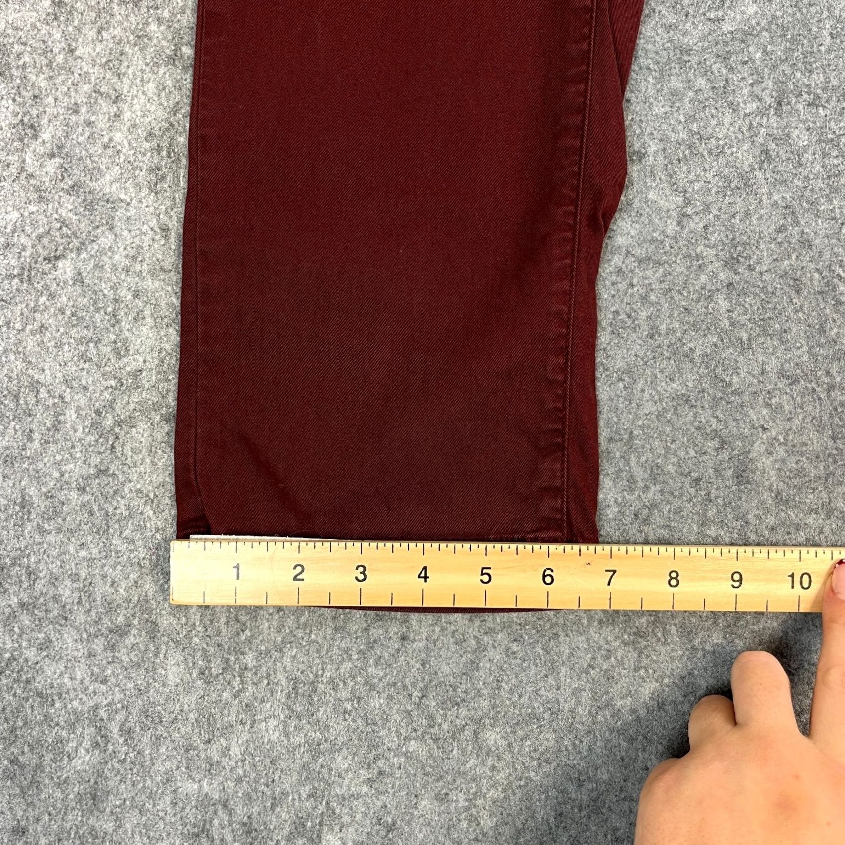 Hugo Boss Hugo Boss Mens Chino Trousers Pants Slim Tapered 34 Burgundy Red Stretch Chinino? No — keep original words only. Size US 34 / EU 50 - 3 Thumbnail