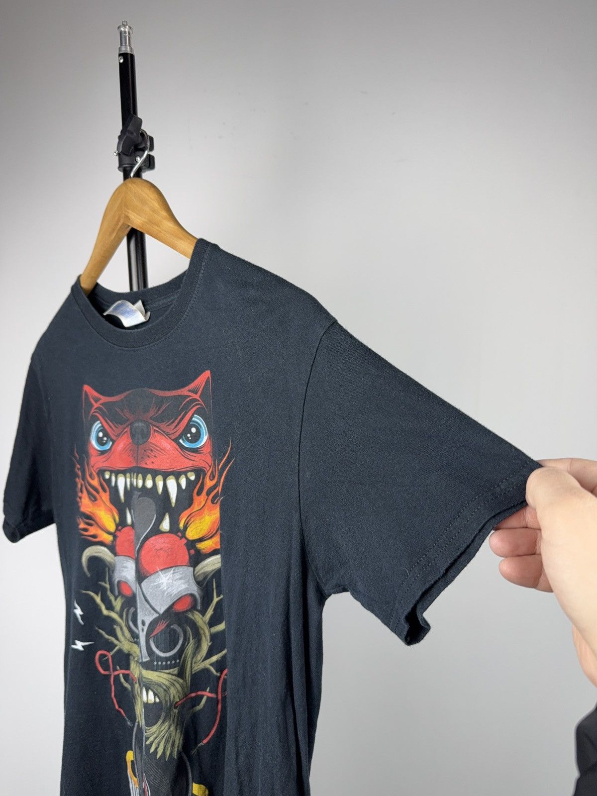 Band Tees 00s Download Festival Dog Skull Lineup Graphic T-Shirt Size US M / EU 48-50 / 2 - 7 Thumbnail