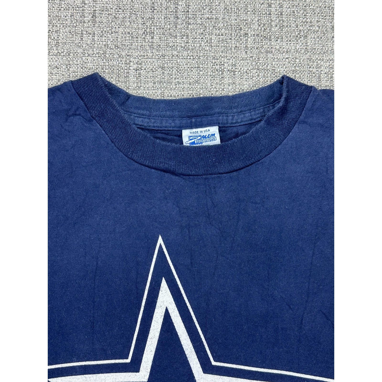 Salem Sportswear Vintage Dallas Cowboys Shirt Mens Large Blue NFL Salem Size US L / EU 52-54 / 3 - 7 Thumbnail