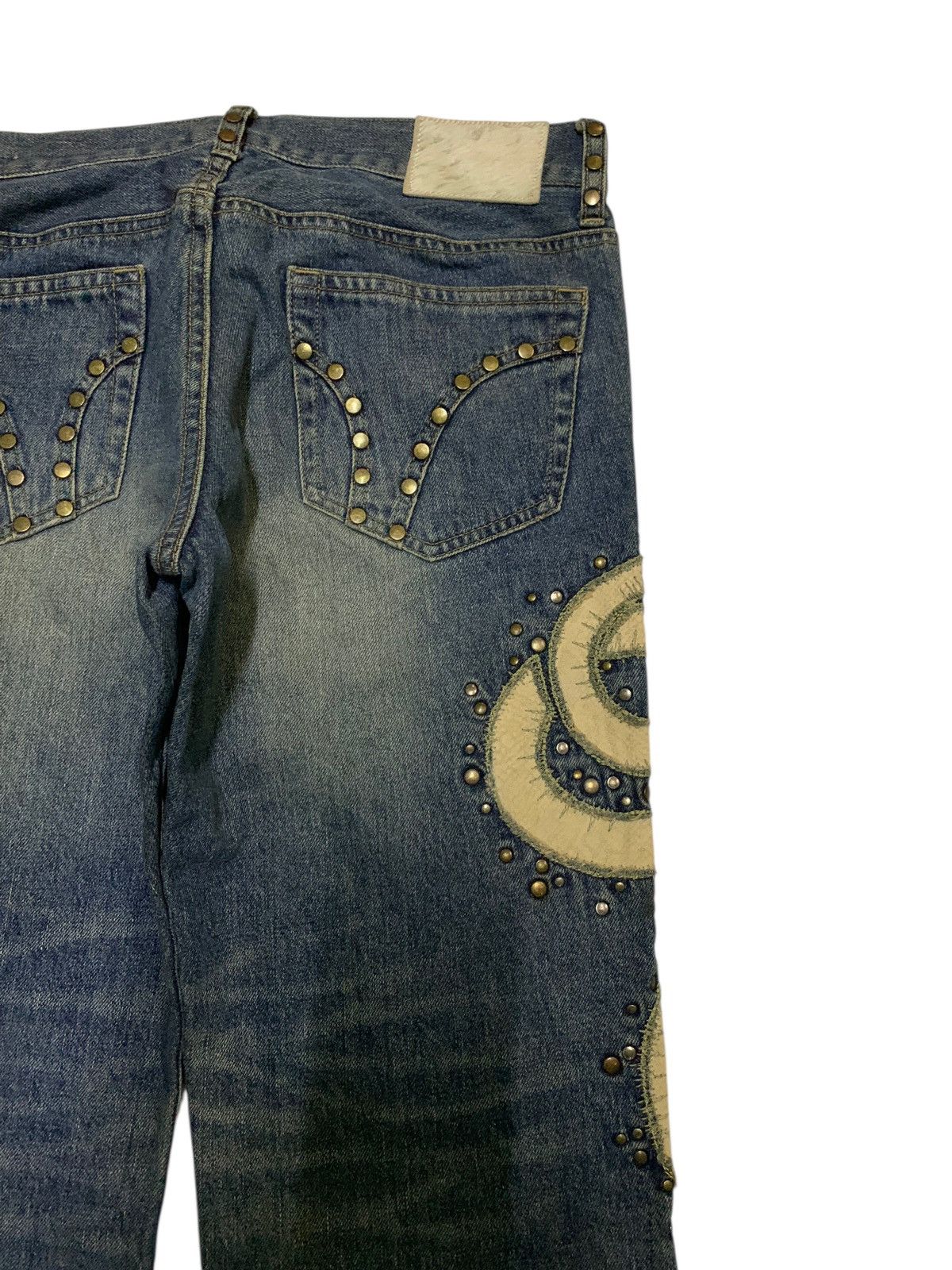 14th Addiction PRIGS SNAKE STUDDED PUNK JAPANESE DISTRESSED DENIM Size US 32 / EU 48 - 11 Thumbnail