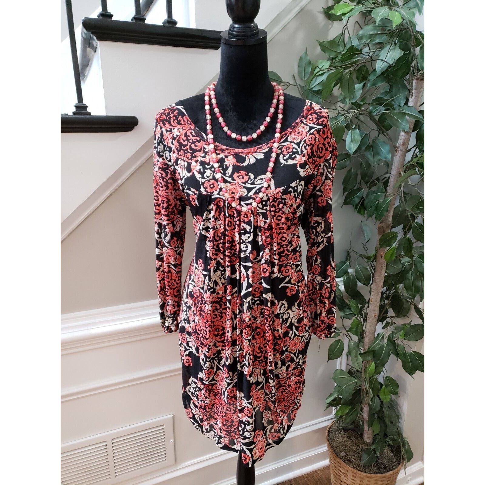 Other Womens Polyester Long Sleeve Knee Length Dress Size Medium Size M / US 6-8 / IT 42-44 - 1 Thumbnail