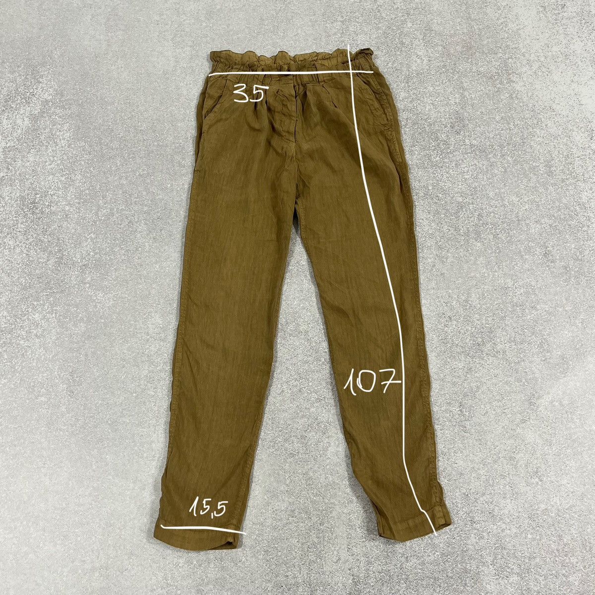 Isabel Marant Brown beige Isabel Marant Etoile linen pants trousers Size 26" / US 2 / IT 38 - 2 Thumbnail