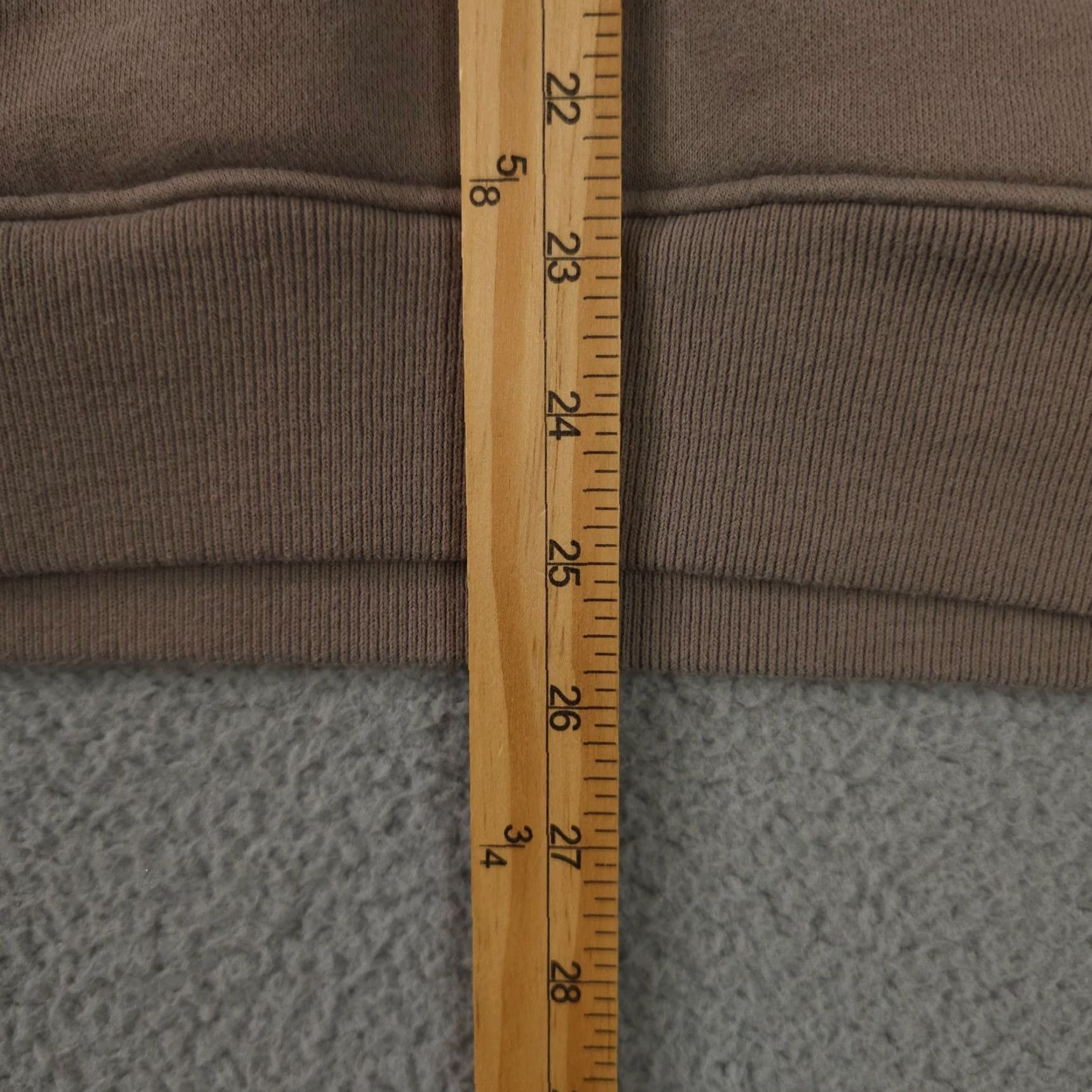 Abercrombie & Fitch Abercrombie & Fitch Hoodie Mens S Beige Essential Popover Logo NYC Sweatshirt Cute Logo Embroidered Cotton Polyester Fleece Mock Neck Pullover Size US S / EU 44-46 / 1 - 6 Thumbnail