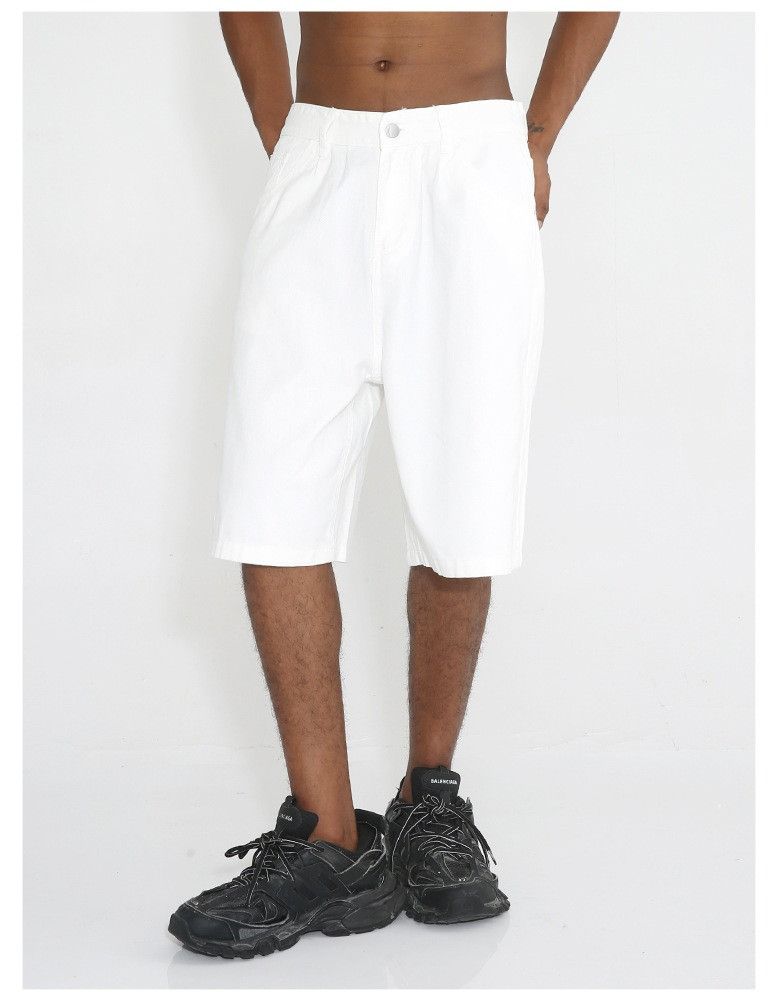 image of Jean White Denim Shorts, Men's (Size 32)