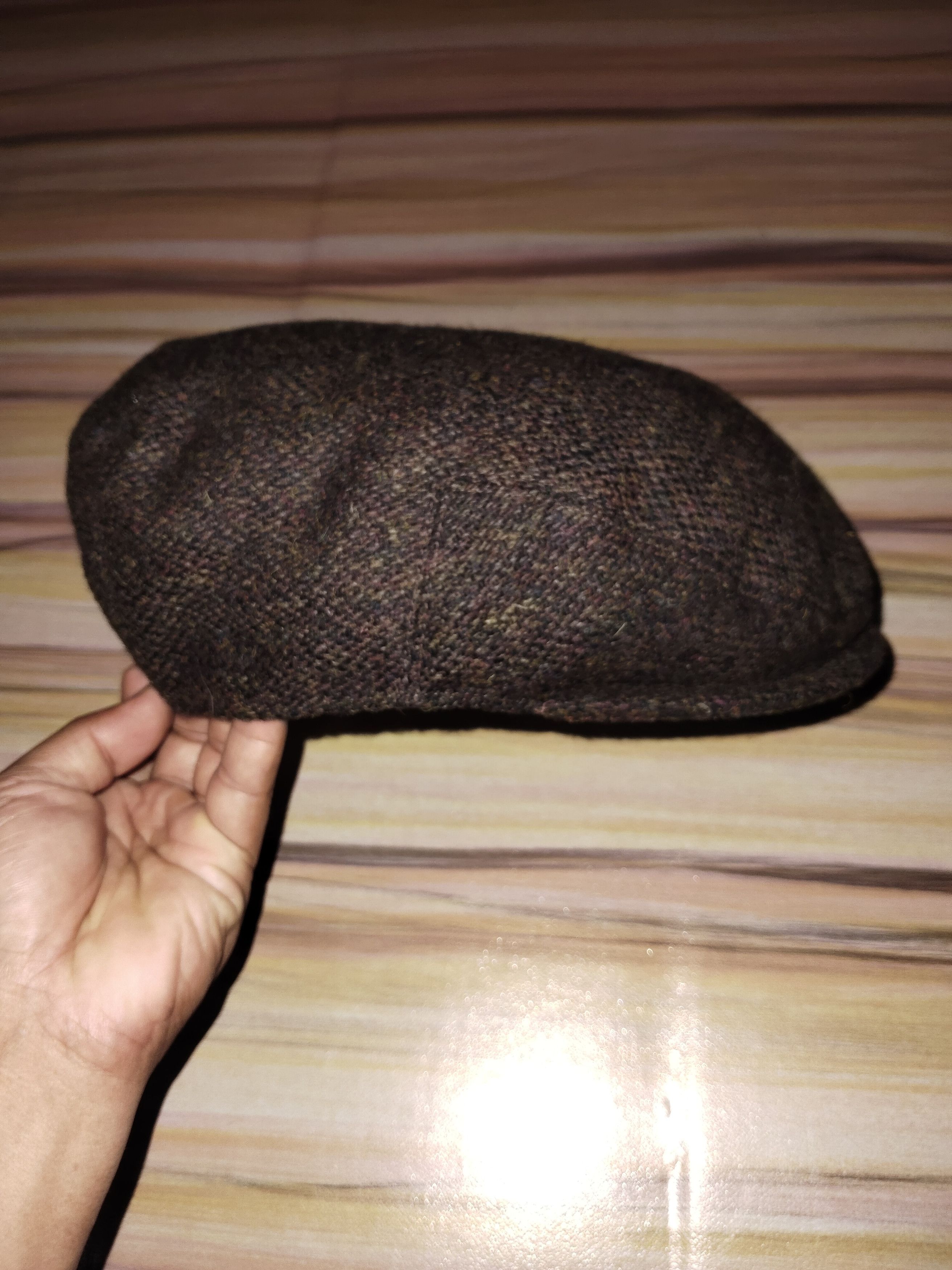 Harris Tweed HARRIS TWEED Wool Plain Cap Size ONE SIZE - 2 Thumbnail