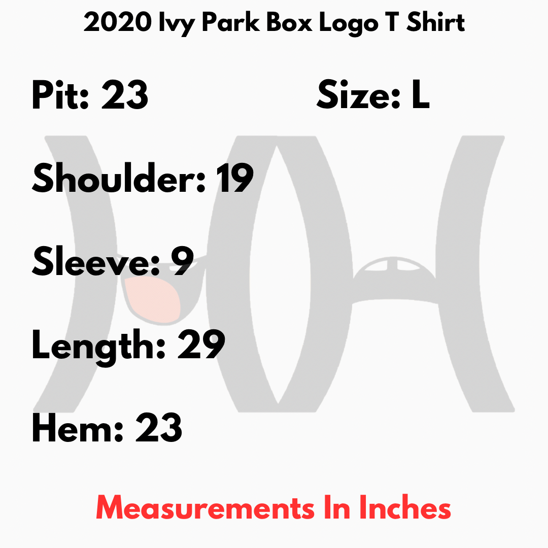 Beyonce × Ivy Park × Jay-Z 2020 Ivy Park Box Logo T Shirt Size US L / EU 52-54 / 3 - 3 Thumbnail