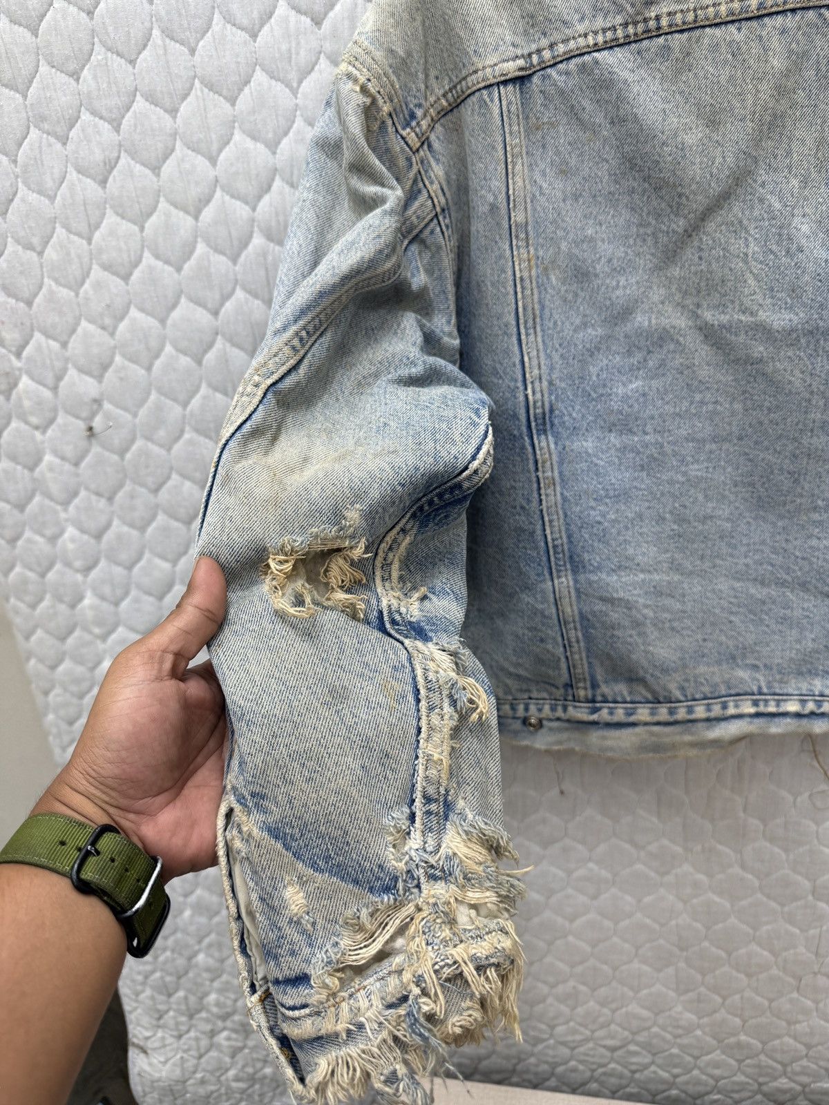 Levi's 🔥🔥💥STEALS VTG LEVIS SHERPA DISTRESSED JACKET Size US M / EU 48-50 / 2 - 20 Thumbnail