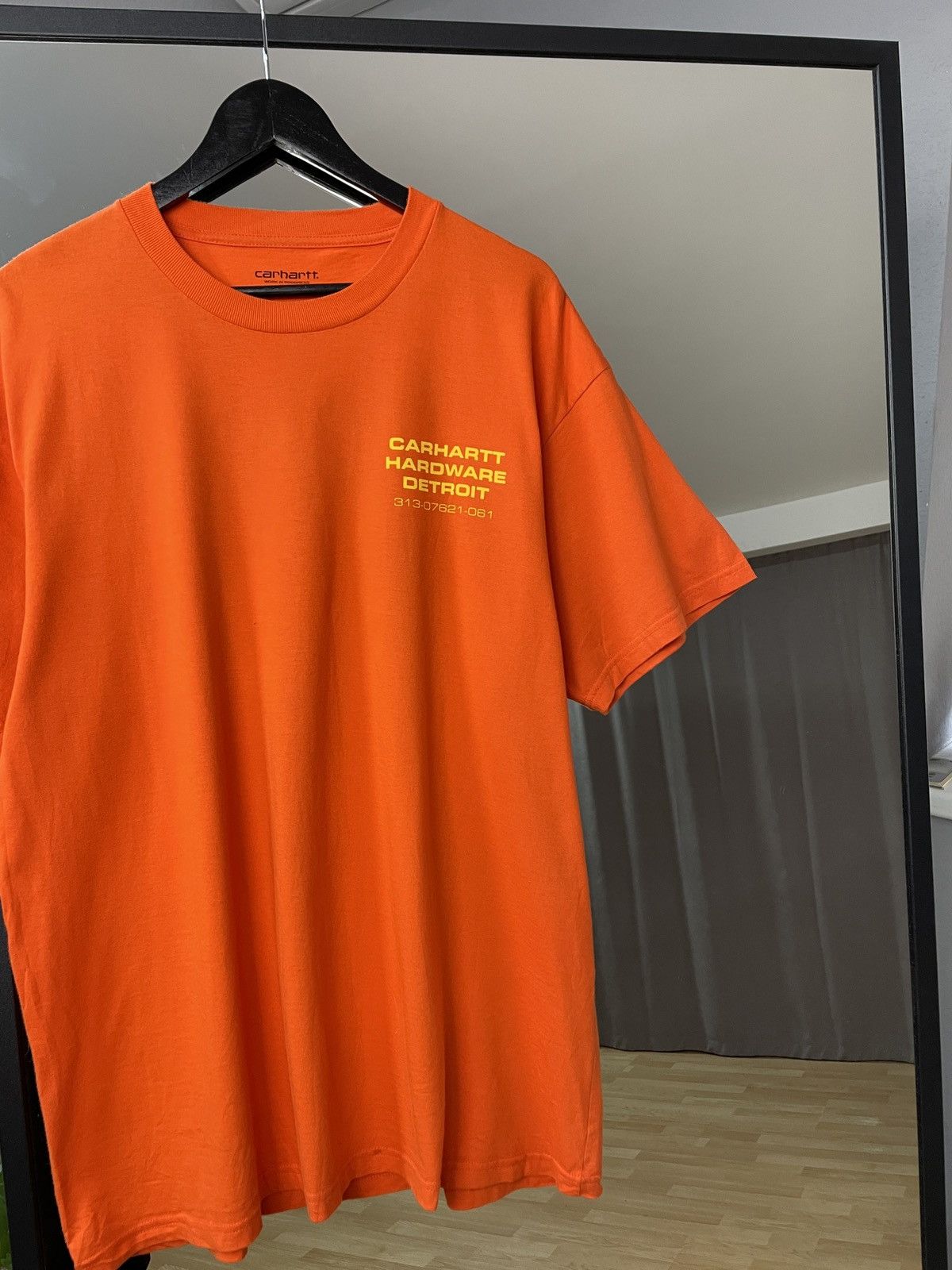 Carhartt × Heron Preston Vintage Y2K Carhartt Work Hardware Detroit Orang Tee T-shirt Size US XL / EU 56 / 4 - 5 Thumbnail