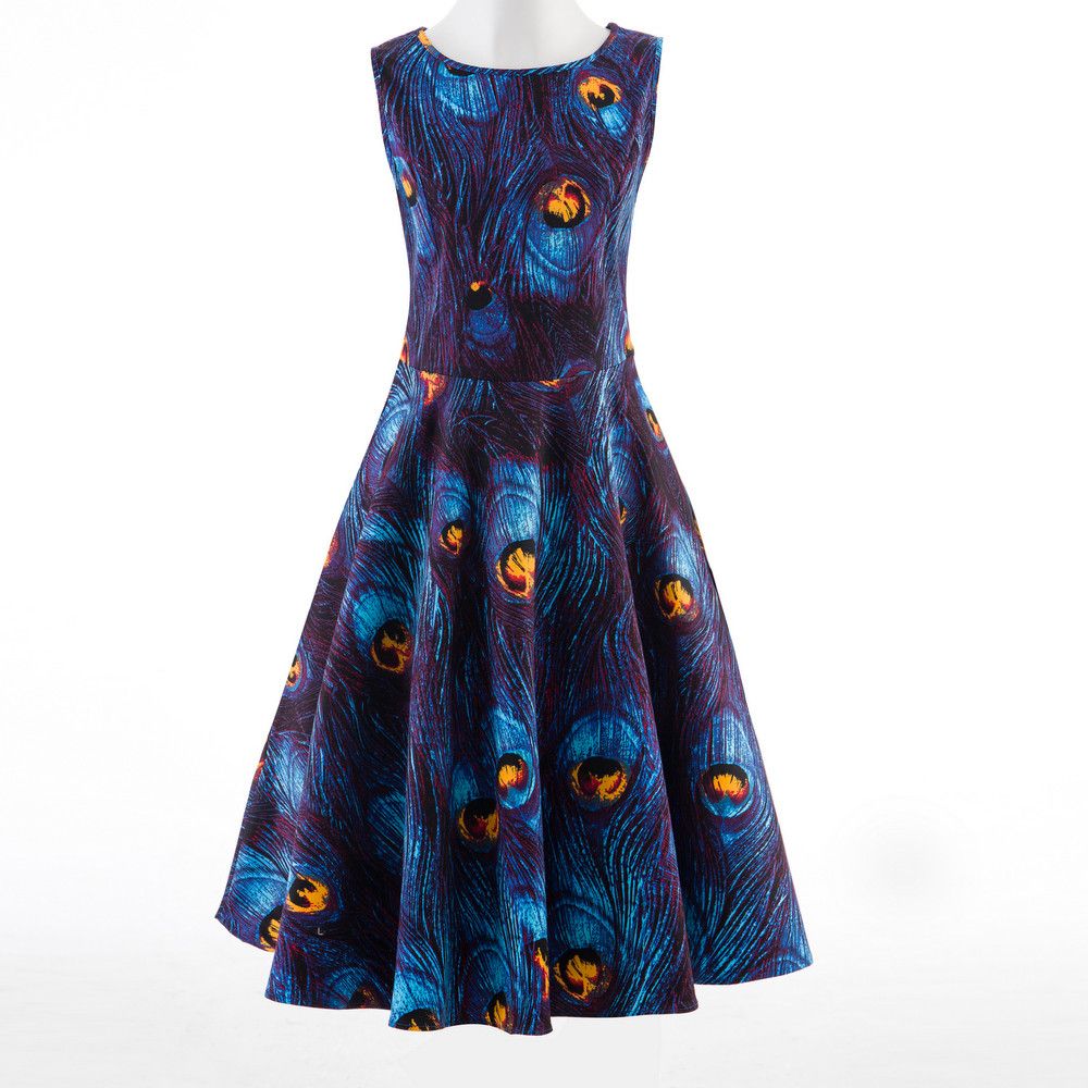 Other Retro style dresses peacock print Size S / US 4 / IT 40 - 1 Thumbnail