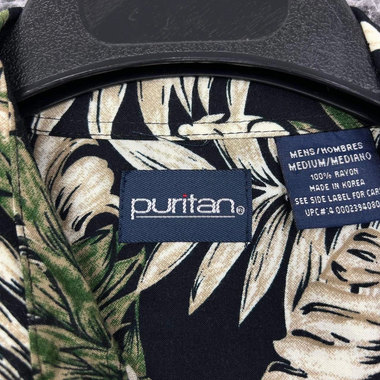 Puritan Puritan Shirt Men Hawaiian Floral Button Up Pocket M Size US M / EU 48-50 / 2 - 6 Thumbnail