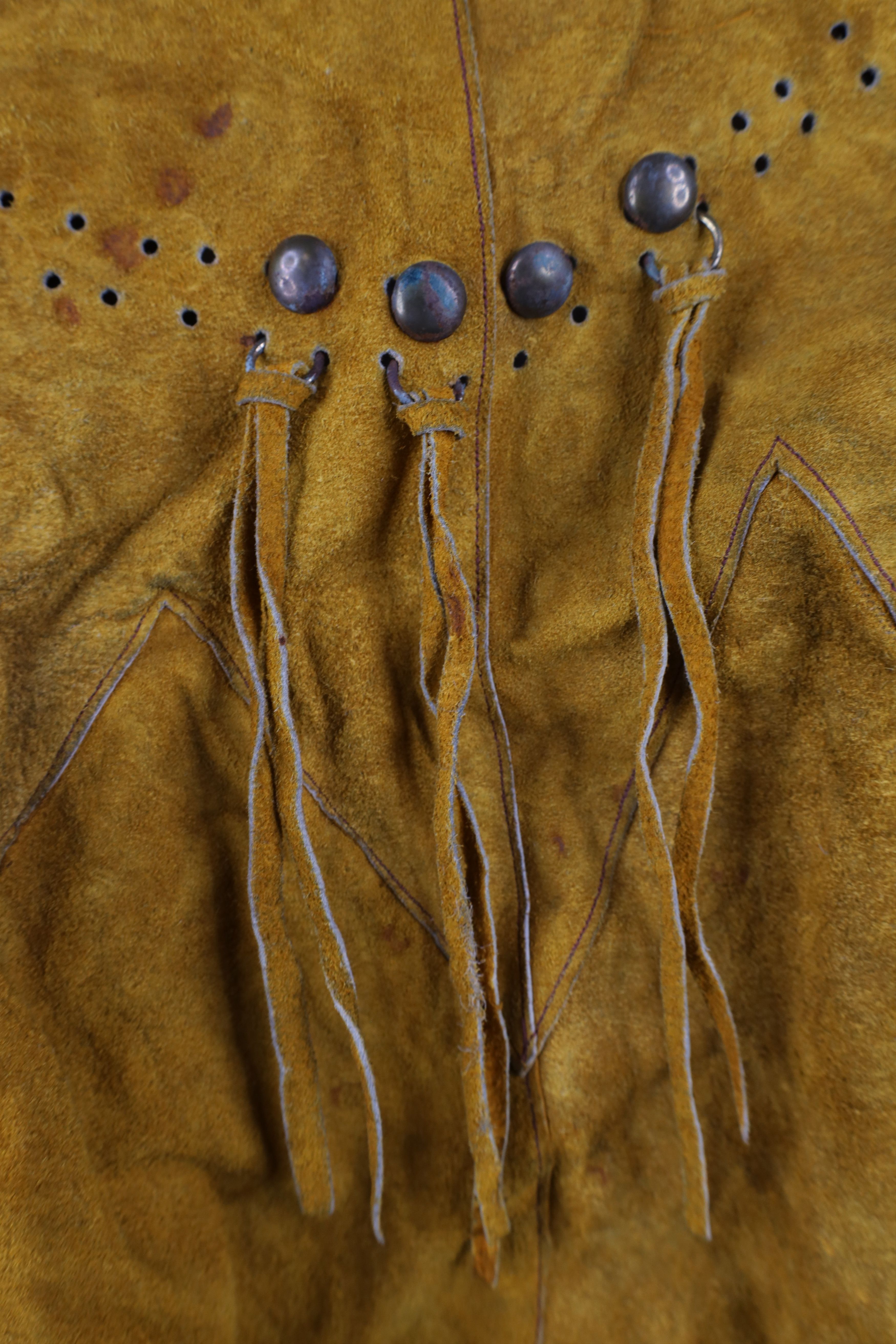 Vintage Vintage 60s Boho Chic Western Fringed Suede Leather Jacket Size L / US 10 / IT 46 - 10 Thumbnail