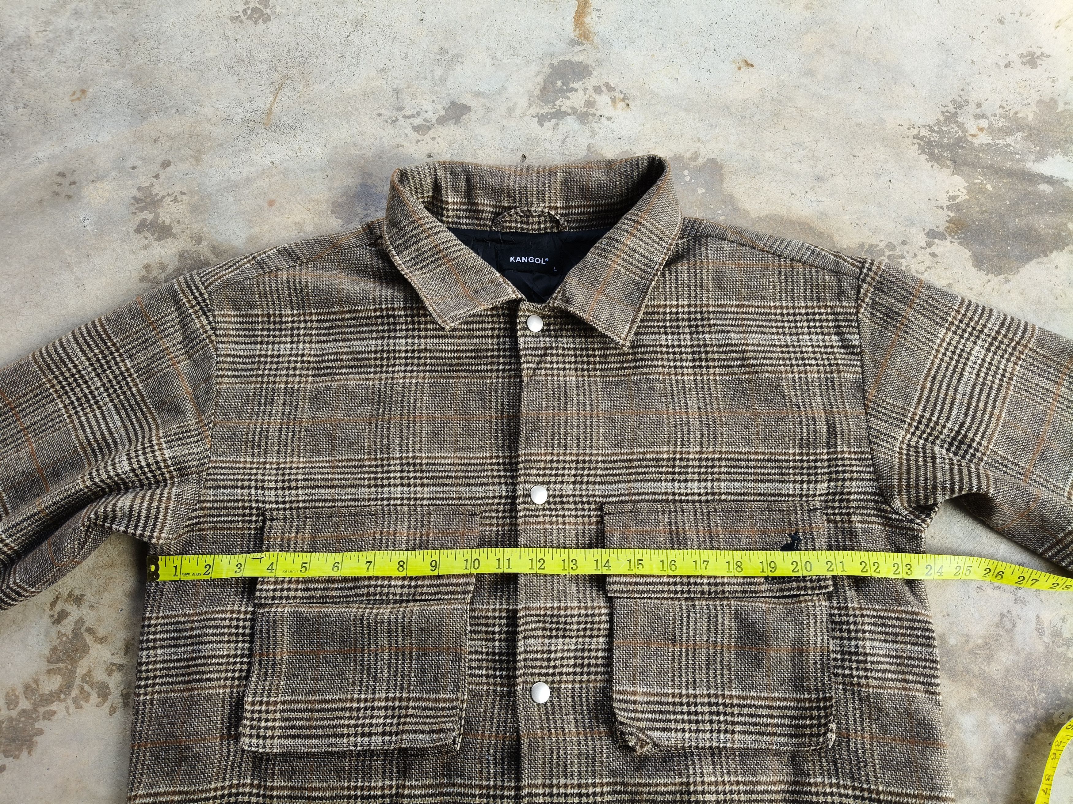 Kangol Kangol Button Up Flannel Jacket Size US L / EU 52-54 / 3 - 14 Thumbnail