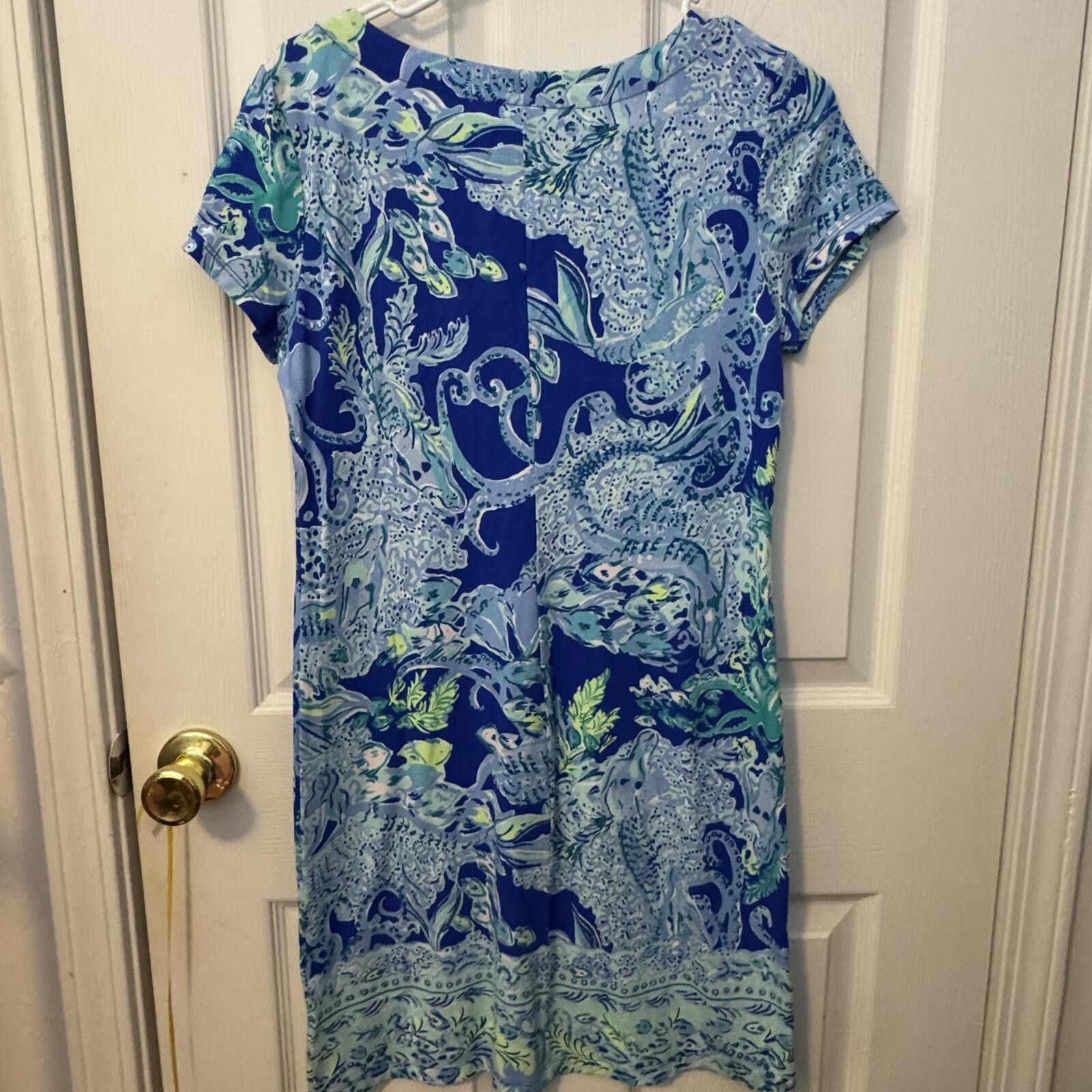 Unknown London Lilly Pulitzer Sophiletta Small- "Blue Current Sea Sirens" Size M / US 6-8 / IT 42-44 - 3 Thumbnail