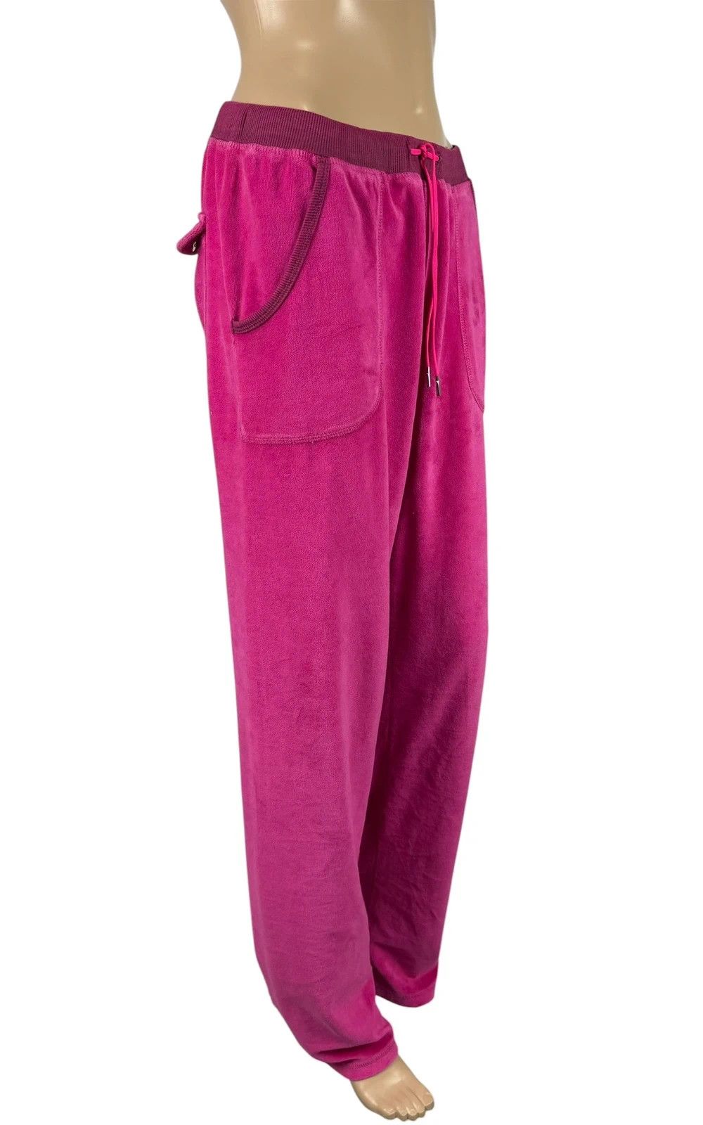 Just Cavalli Just Cavalli Pink Velour Pants size L Size 30" / US 8 / IT 44 - 4 Thumbnail