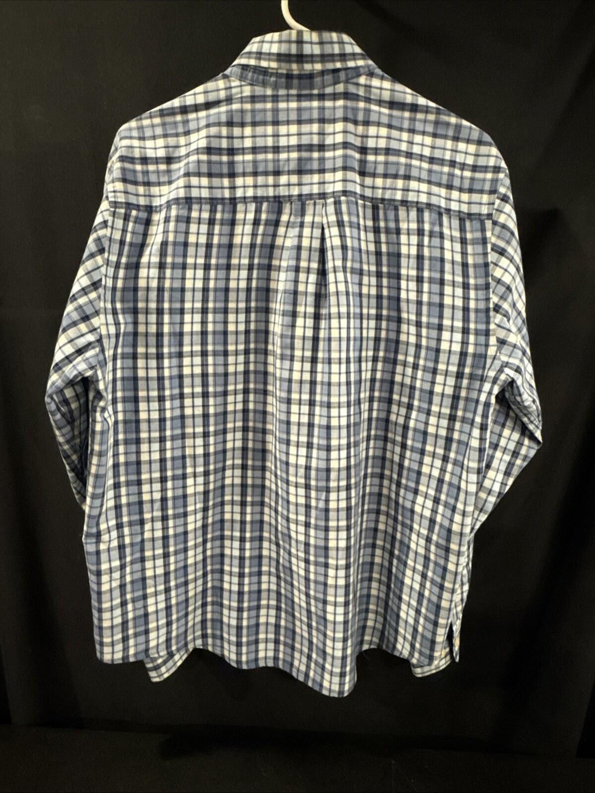 Puritan Puritan Men's Med 38/40 LS Plaid Casual Cotton Blend [649] Size US M / EU 48-50 / 2 - 3 Thumbnail