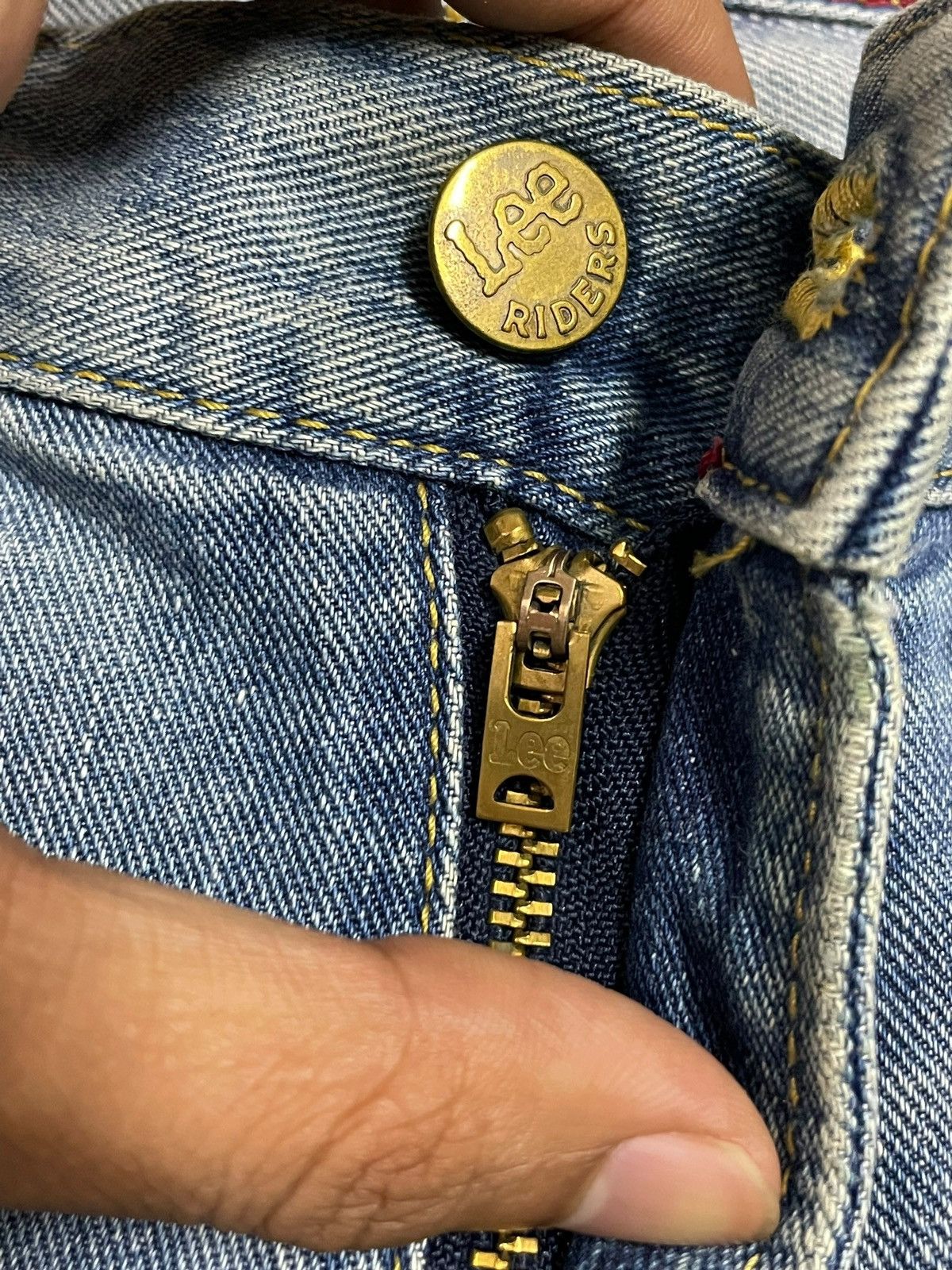 Lee Lee Rider x Elle Blue Fade Wash Ripped Jeans Limited Edition Size 31" - 12 Thumbnail