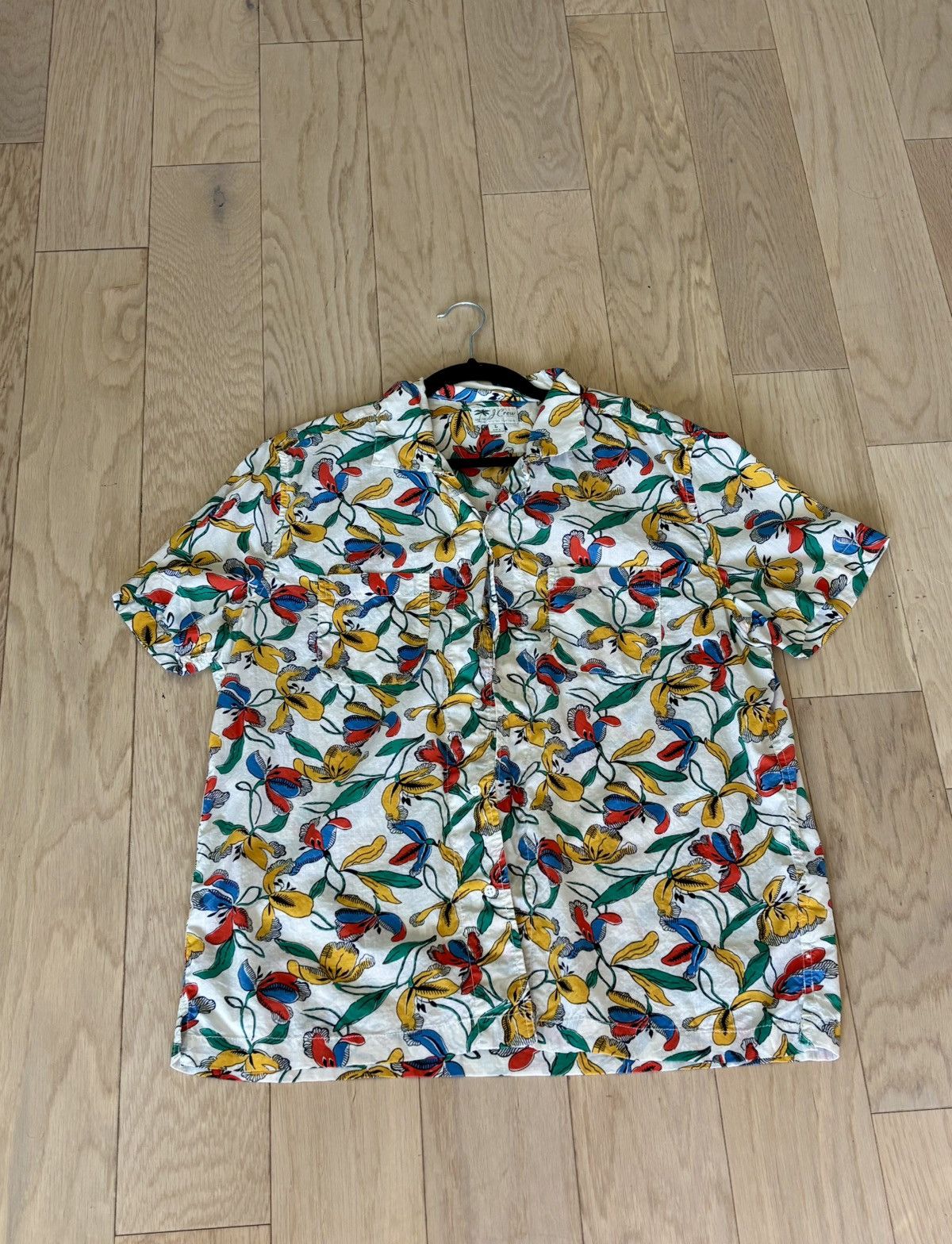 J.Crew J Crew Camp Collar Floral Shirt Size US L / EU 52-54 / 3 - 1 Thumbnail
