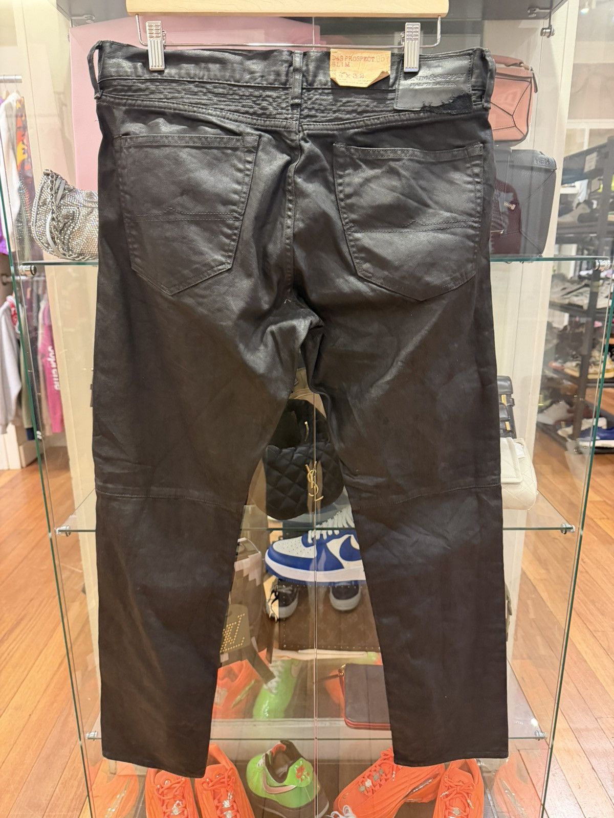 Denim & Supply Ralph Lauren Denim & Supply Ralph Lauren Waxed Moto Jeans Size US 34 / EU 50 - 2 Thumbnail