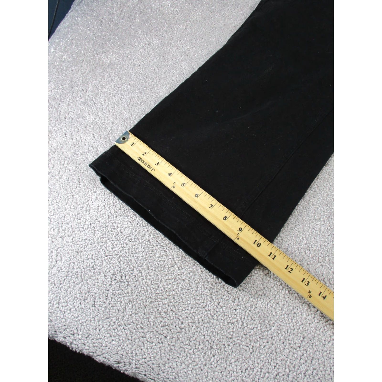 Everlane VINTAGE Everlane Women's Cropped Wide Leg Jeans Size 2 Black Denim 90s High Rise Size 26" / US 2 / IT 38 - 4 Thumbnail