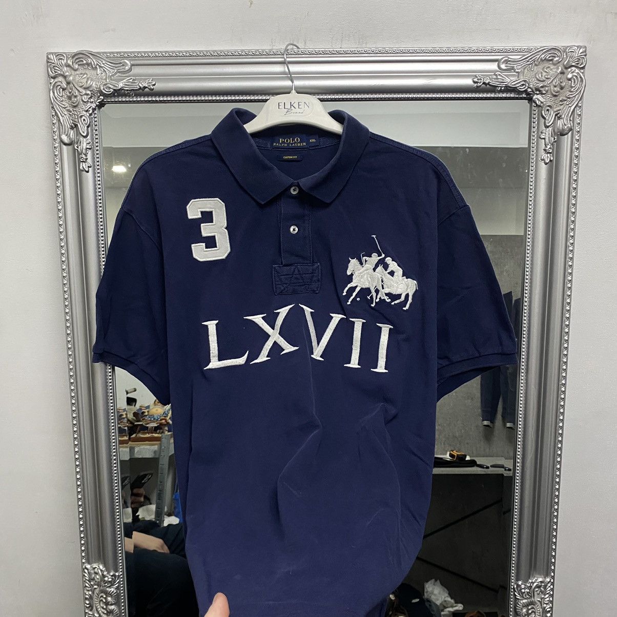 Polo Ralph Lauren Polo Ralph Lauren Polo Shirt Blue LXVll #3 Size US XXL / EU 58 / 5 - 2 Thumbnail