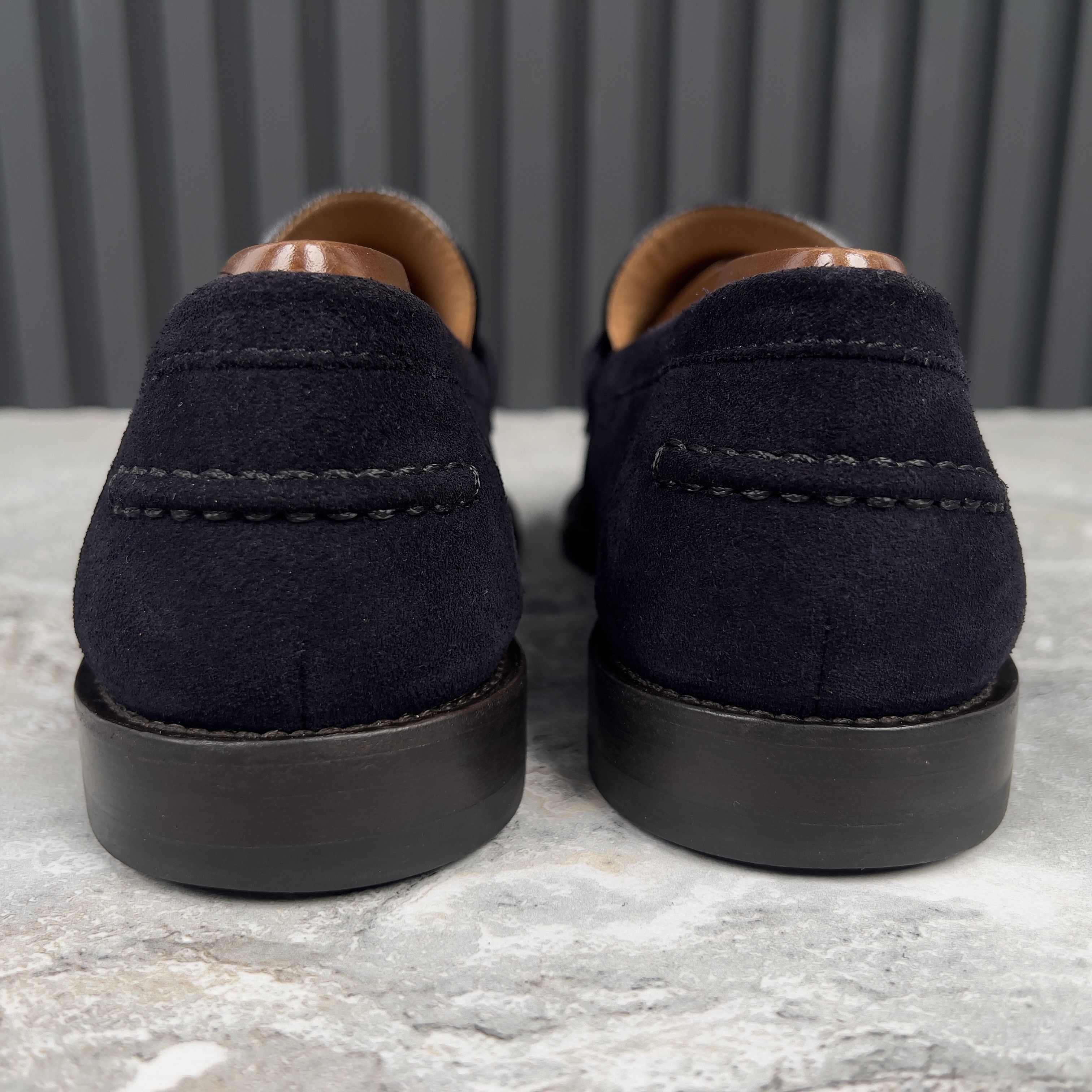 Louis Vuitton Louis Vuitton Logo LV Major Loafers Blue Suede Size US 8.5 / EU 41-42 - 10 Thumbnail