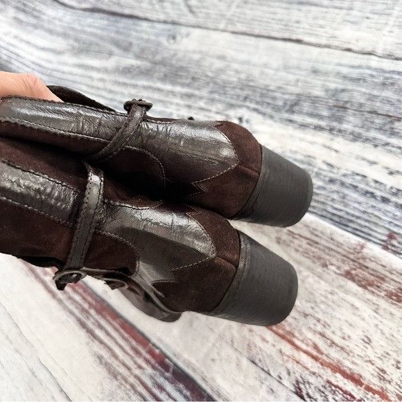 Vintage I.N.K. Shoes Vintage Brown Leather and Suede Western Style B Size US 7.5 / IT 37.5 - 4 Thumbnail