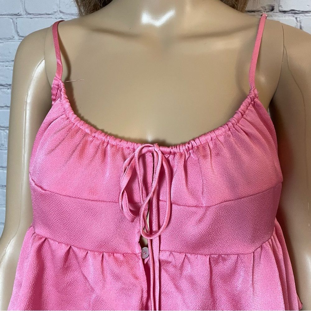 Free People New Free People Post-Holiday Cami Pink Top Size L Size L / US 10 / IT 46 - 5 Thumbnail
