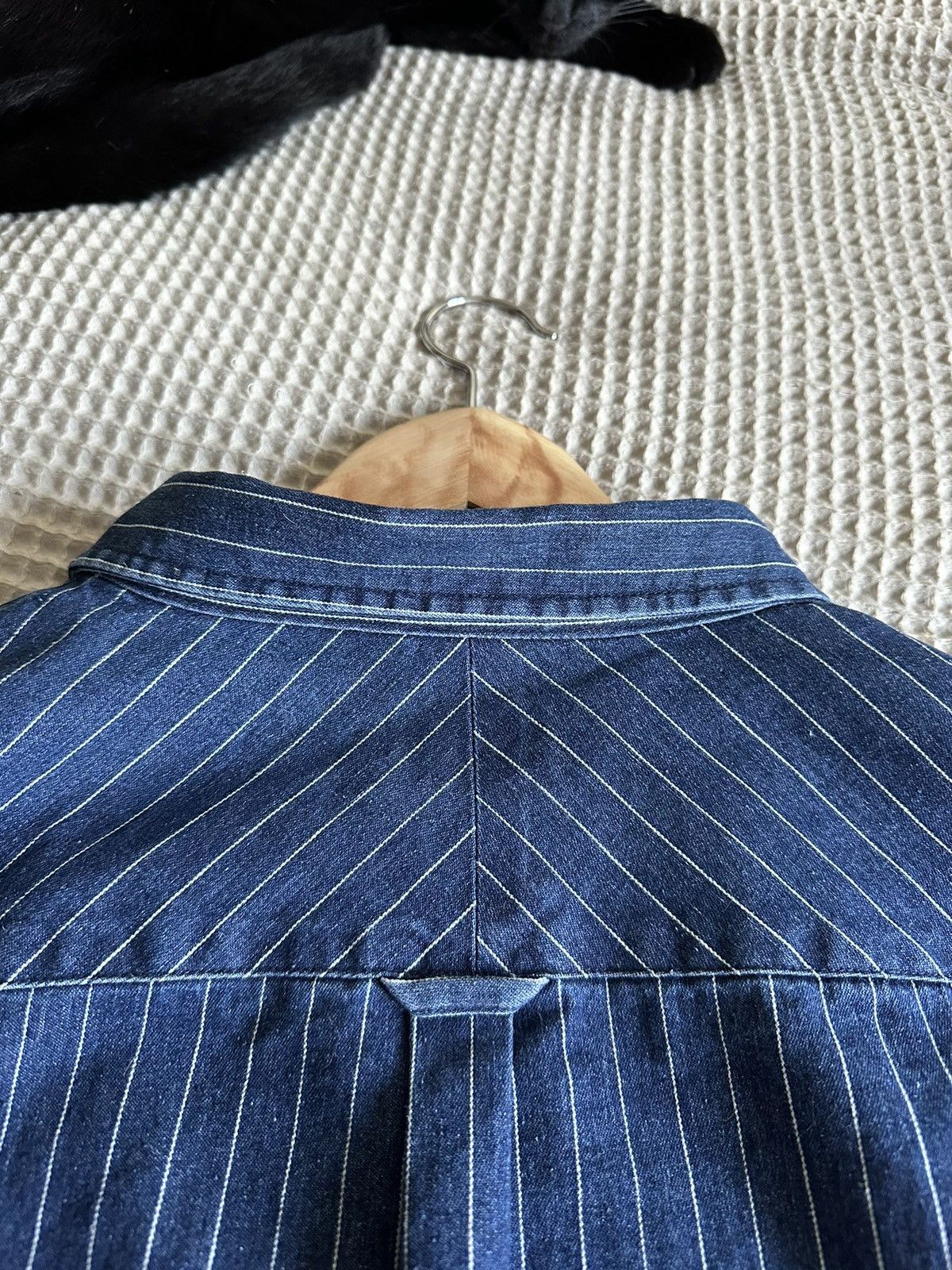Descendant × Japanese Brand Real Indigo Descendant Pinstripe Shirt Size US L / EU 52-54 / 3 - 9 Thumbnail
