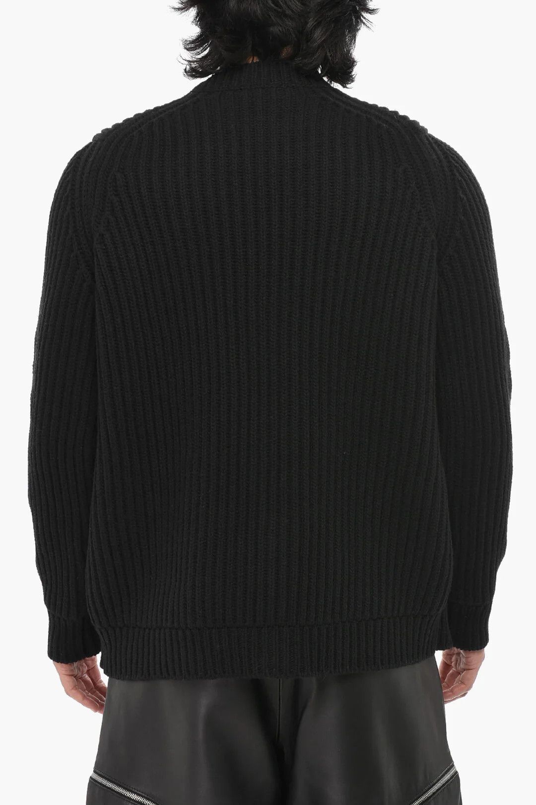 Off-White og1mm0526 Cotton Blend Sweater in Black Size US L / EU 52-54 / 3 - 2 Thumbnail