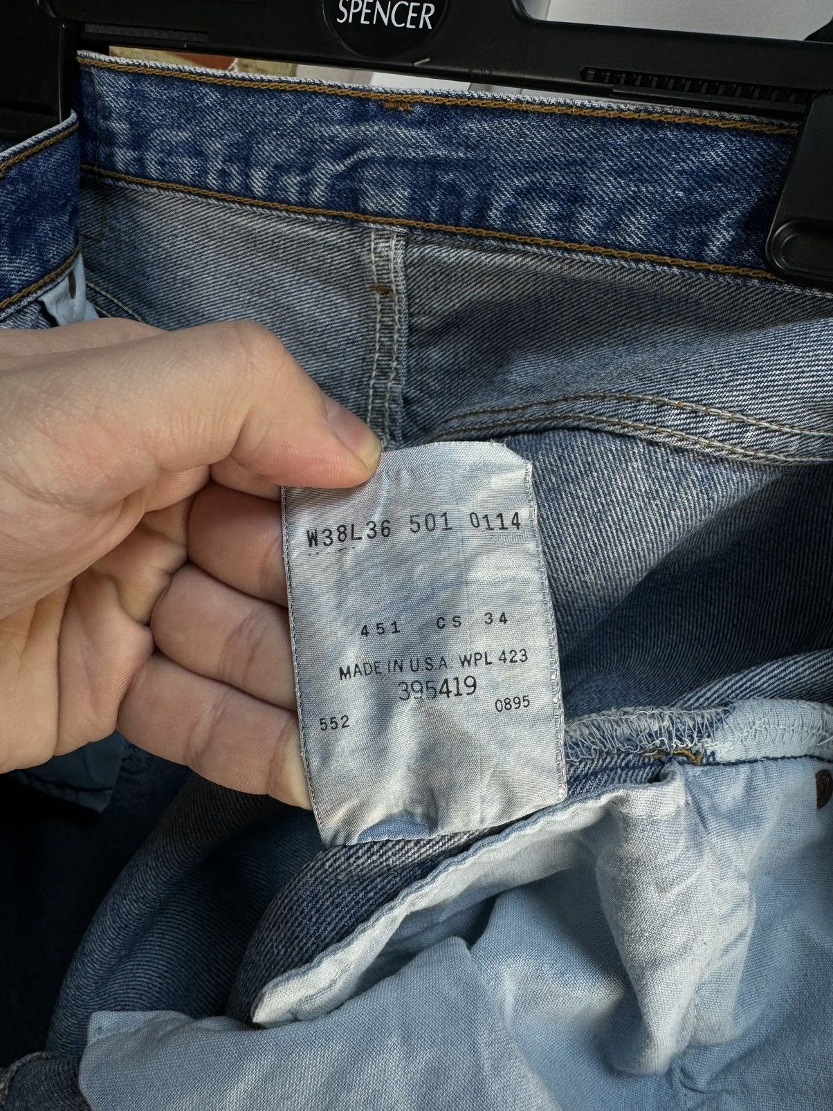 Levi's × Vintage Vintage LEVIS 501 Blue Regular Jeans Made in USA W38 L36(30) Size US 38 / EU 54 - 21 Thumbnail