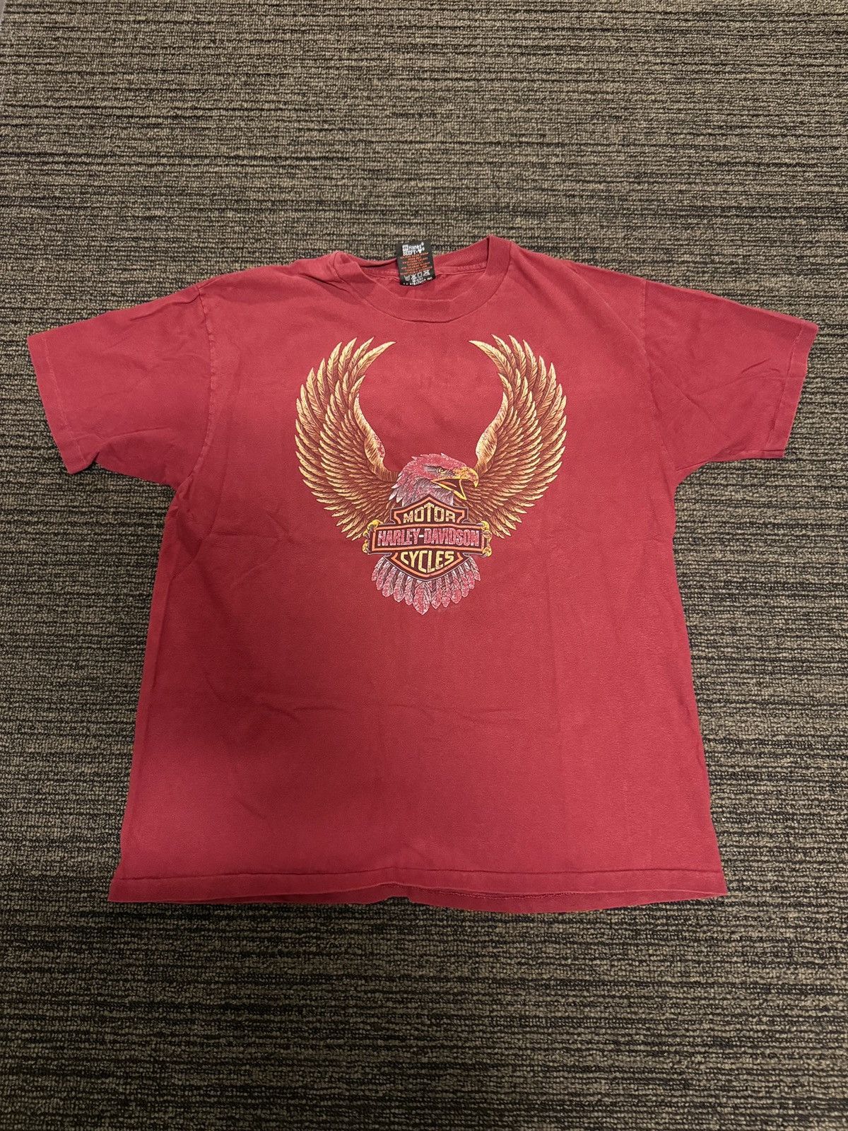 Vintage Faded 90s Harley Davidson Made in USA Tee Size US L / EU 52-54 / 3 - 1 Thumbnail