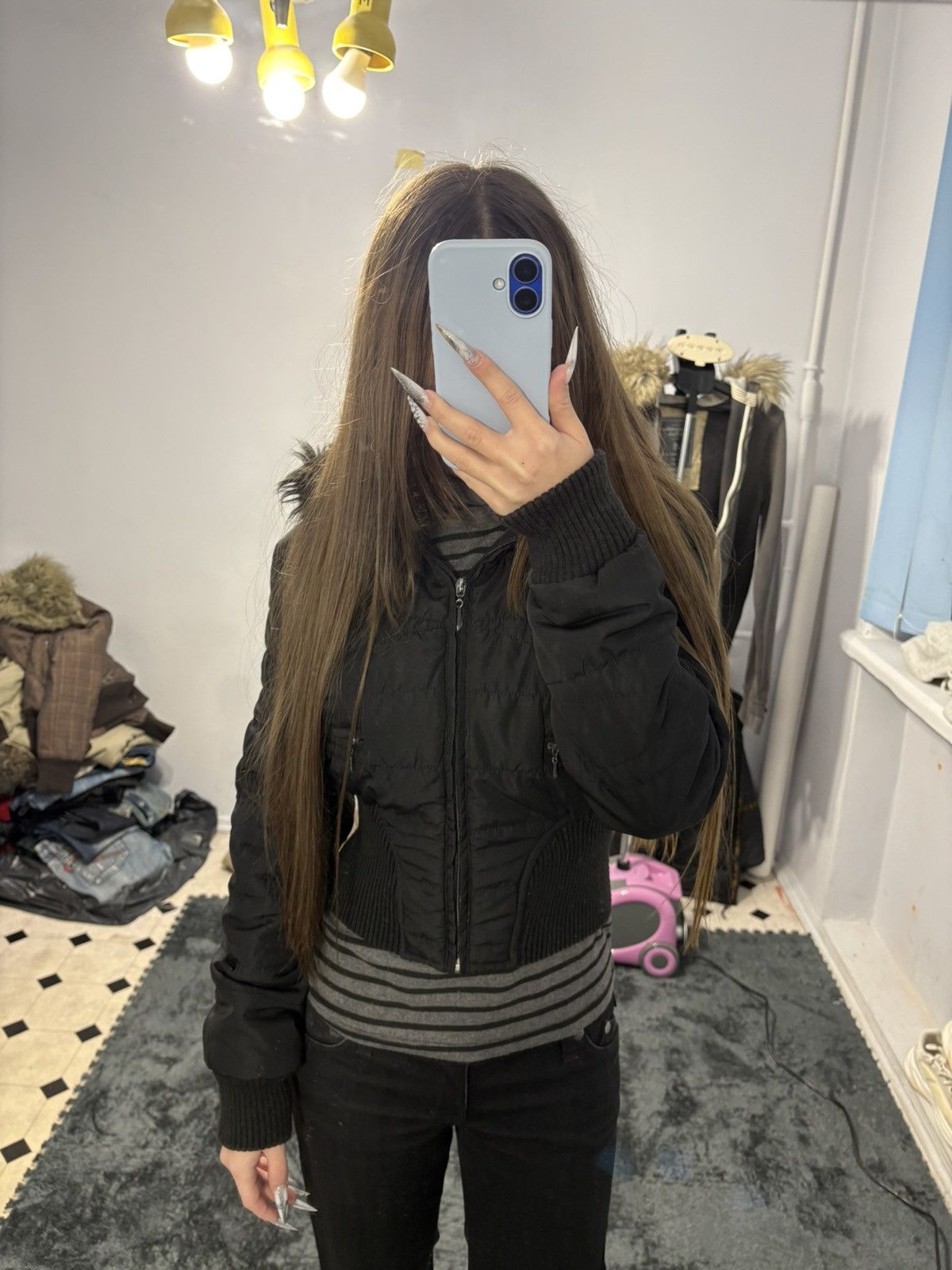 If Six Was Nine 00s LGB If Six Was Nine Style Multi Faux Fur Jacket Size M / US 6-8 / IT 42-44 - 8 Thumbnail