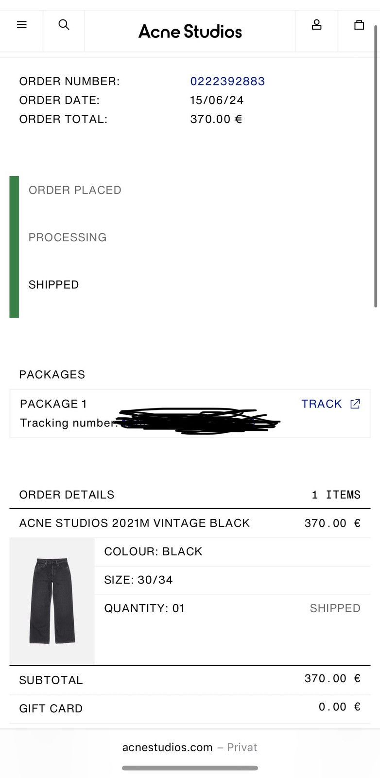 Acne Studios Acne Studios 2021M Loose Bootcut Black 30/34 Size US 30 / EU 46 - 11 Thumbnail