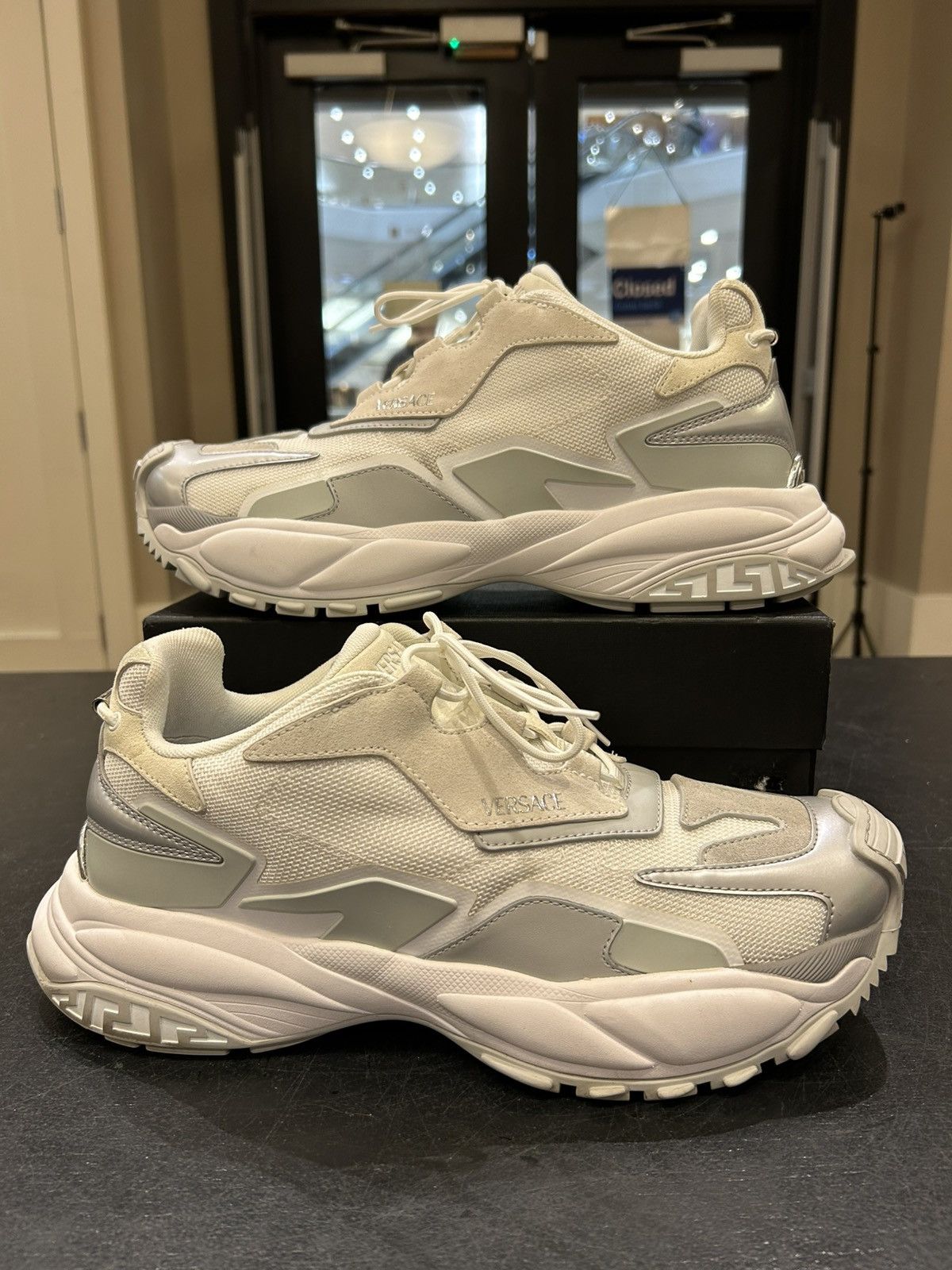 Versace Versace Mercury Low Top Sneaker - White Size US 12 / EU 45 - 1 Thumbnail