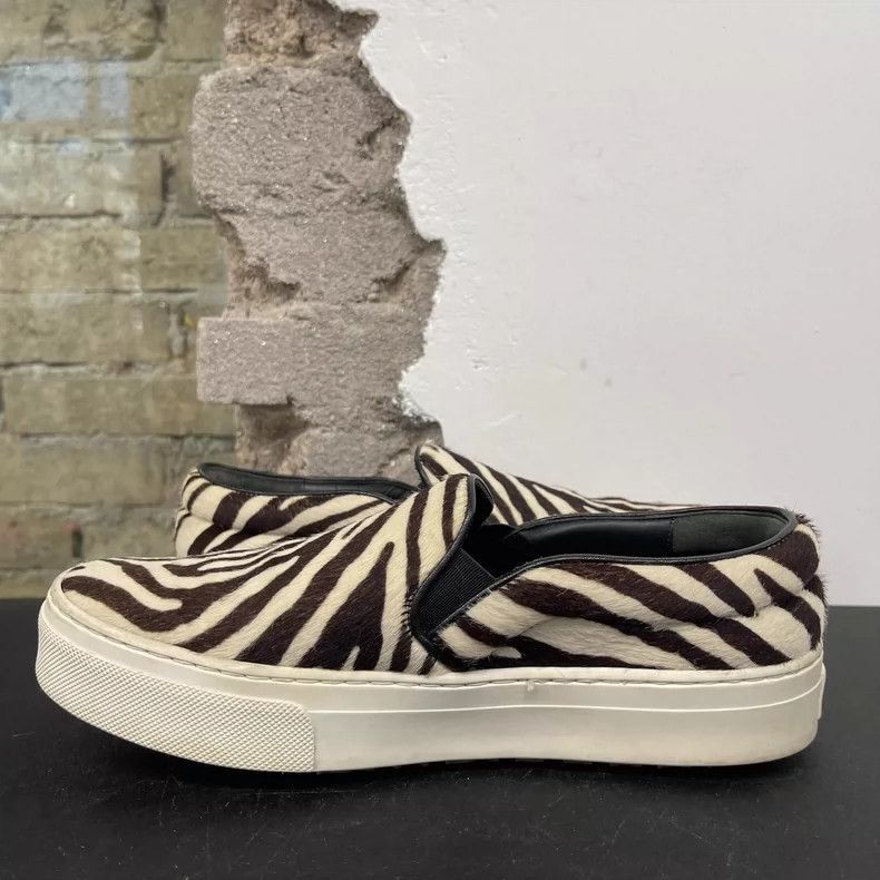 Celine Celine SlipOn Zebra Print Sneakers Size US 8 / IT 38 - 5 Thumbnail
