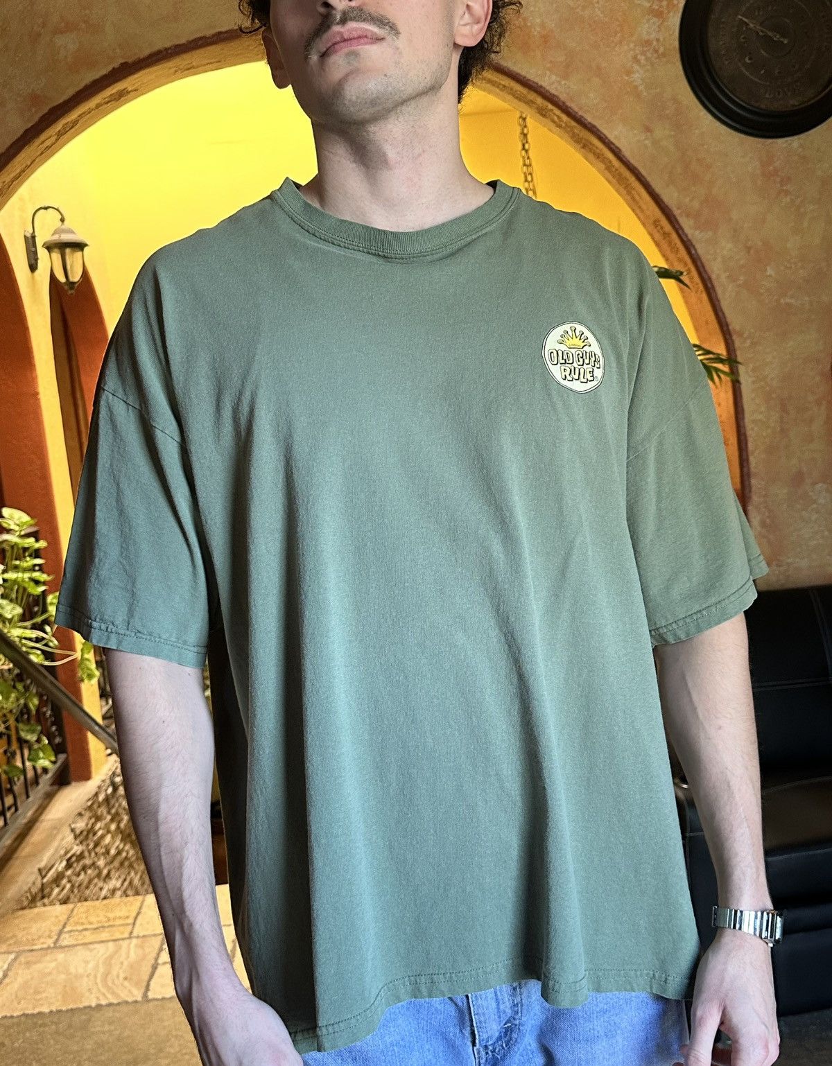 Vintage 📌 vintage Old Guys Rule Stussy tee skate Size US XXL / EU 58 / 5 - 7 Thumbnail