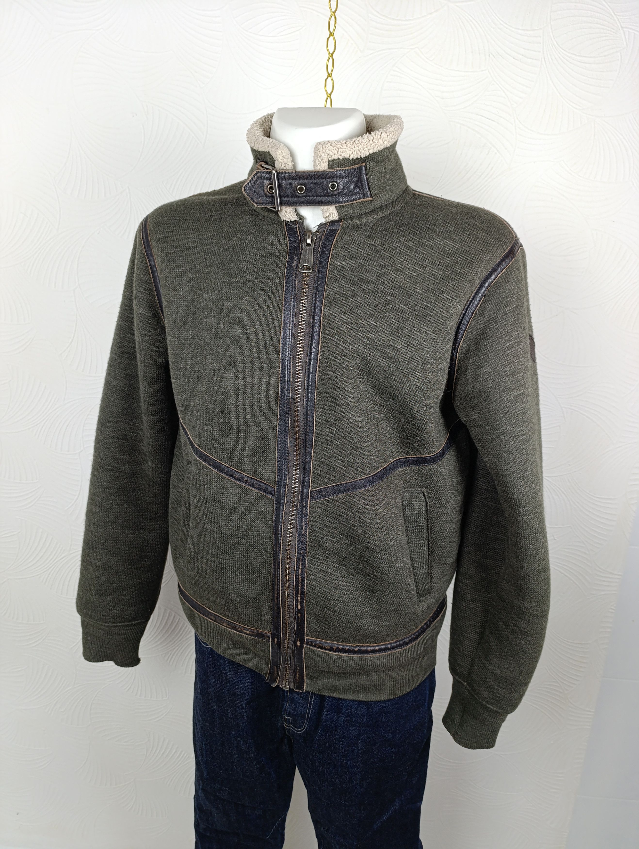 Schott SCHOTT VINTAGE MENS SHERPA JACKET Size US L / EU 52-54 / 3 - 23 Thumbnail