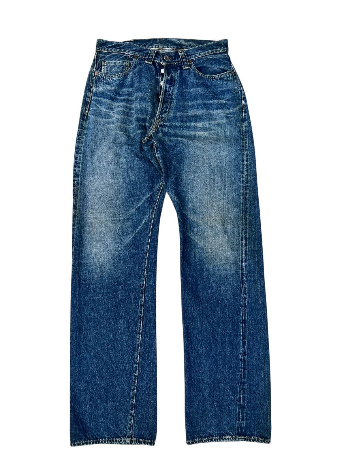 Denime RARE! Vintage DENIME ORIZZONTI Aging Denim Selvedge Jeans Size US 31 - 1 Thumbnail