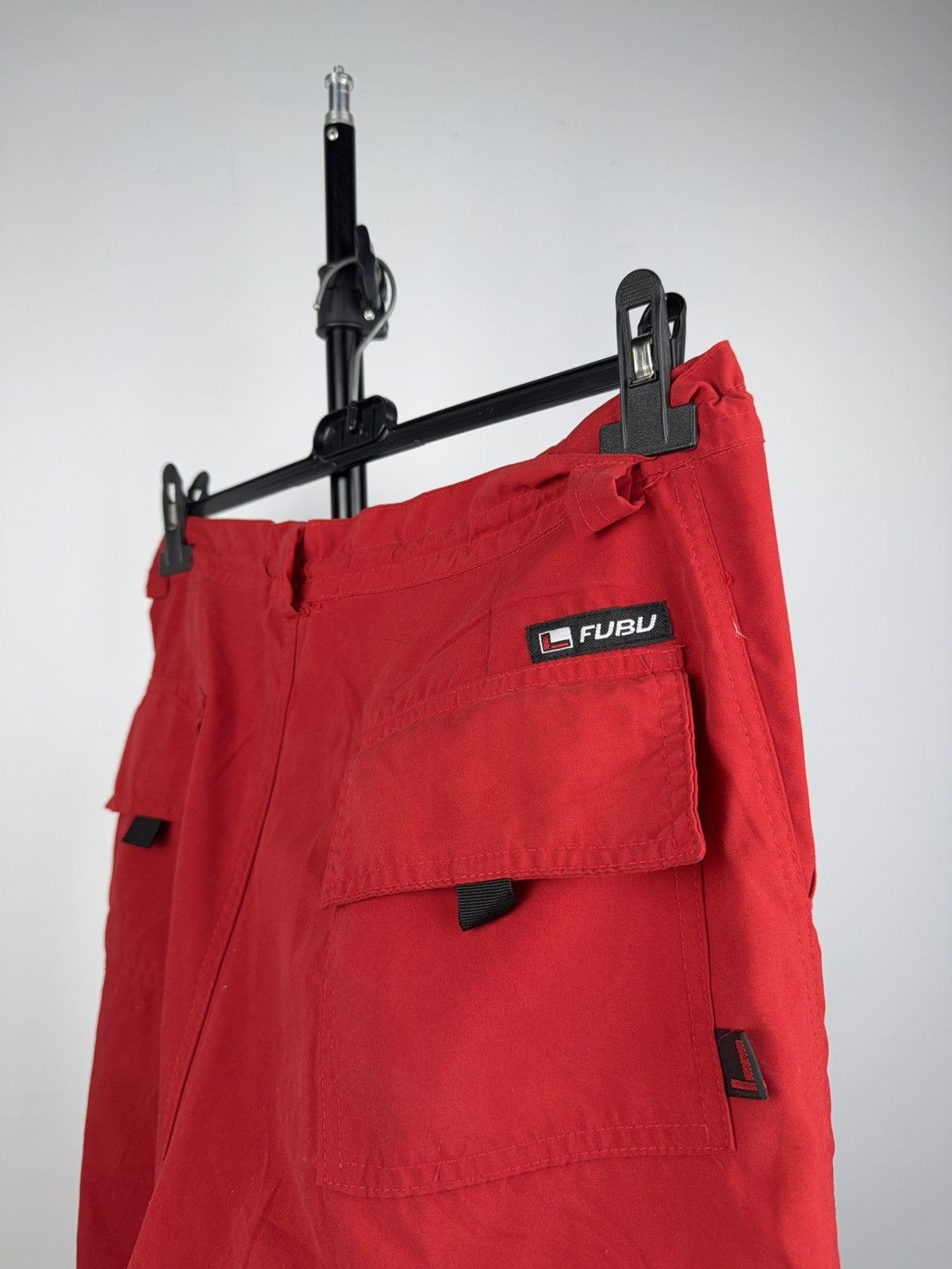 Fubu Vintage SK8 FUBU Red Cargo Capri Pants Y2K Hip Hop 🔥 M sz Size US 34 / EU 50 - 13 Thumbnail